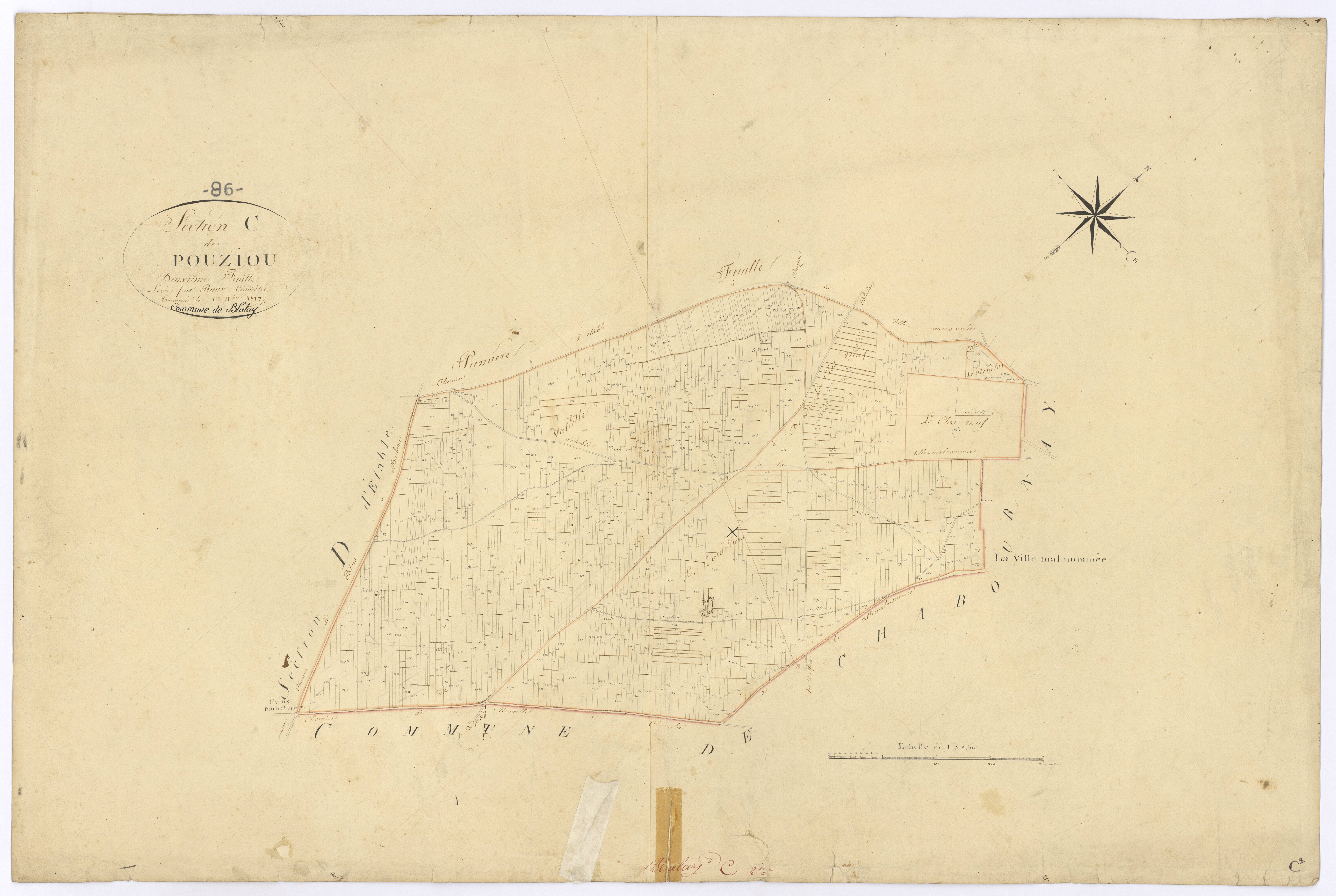 Blaslay - FRAD086_cadastre Plans 