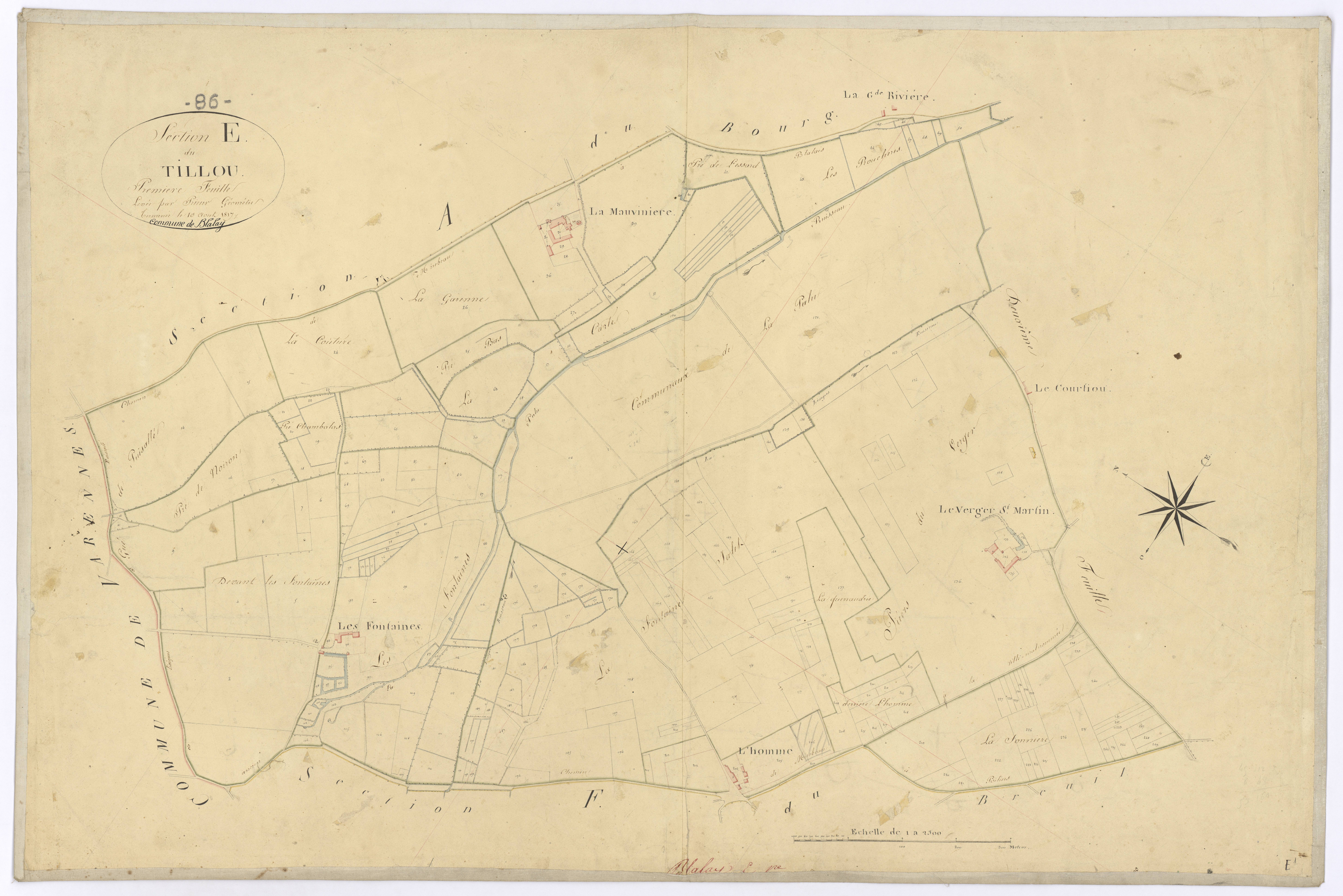 Blaslay - FRAD086_cadastre Plans 