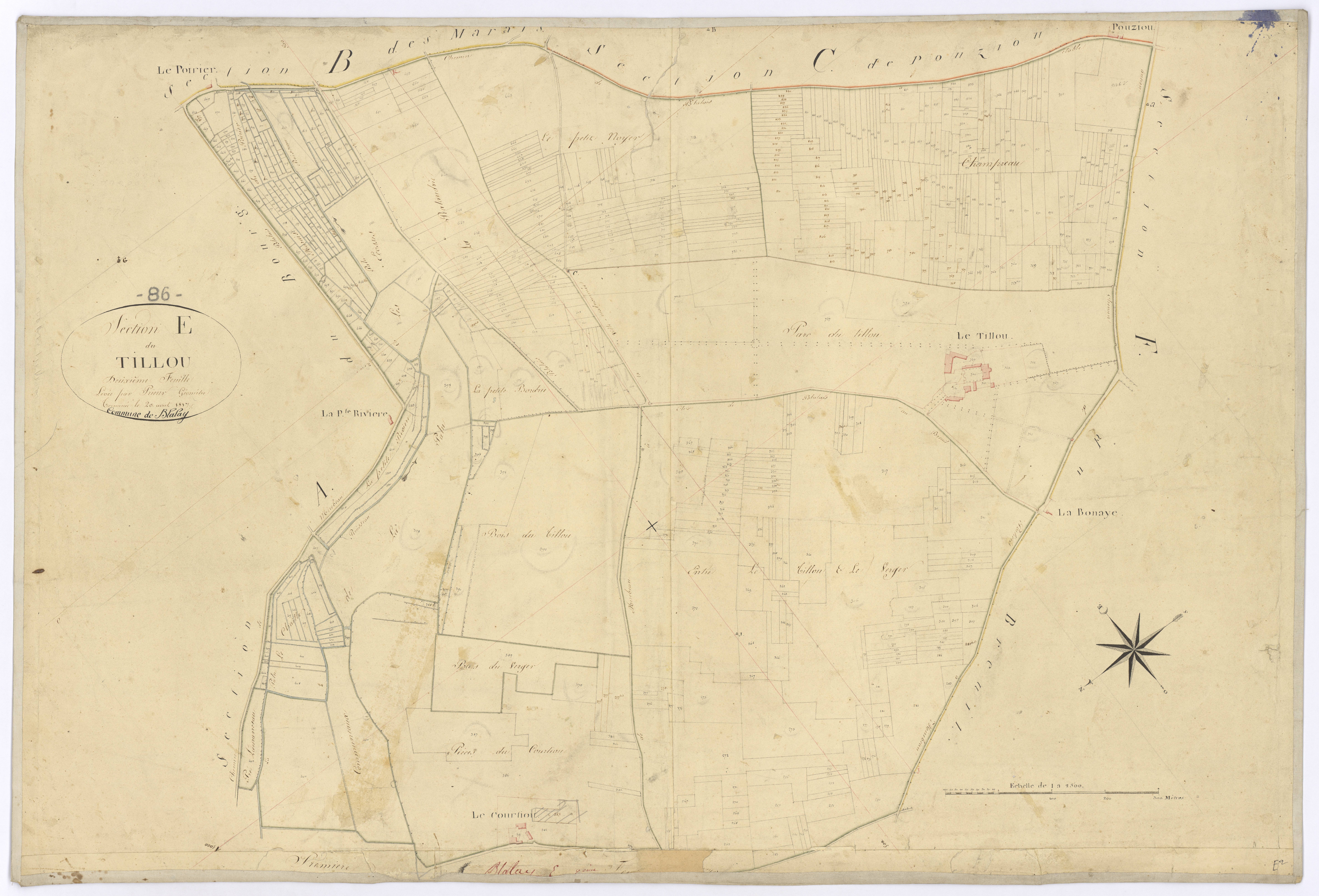 Blaslay - FRAD086_cadastre Plans 