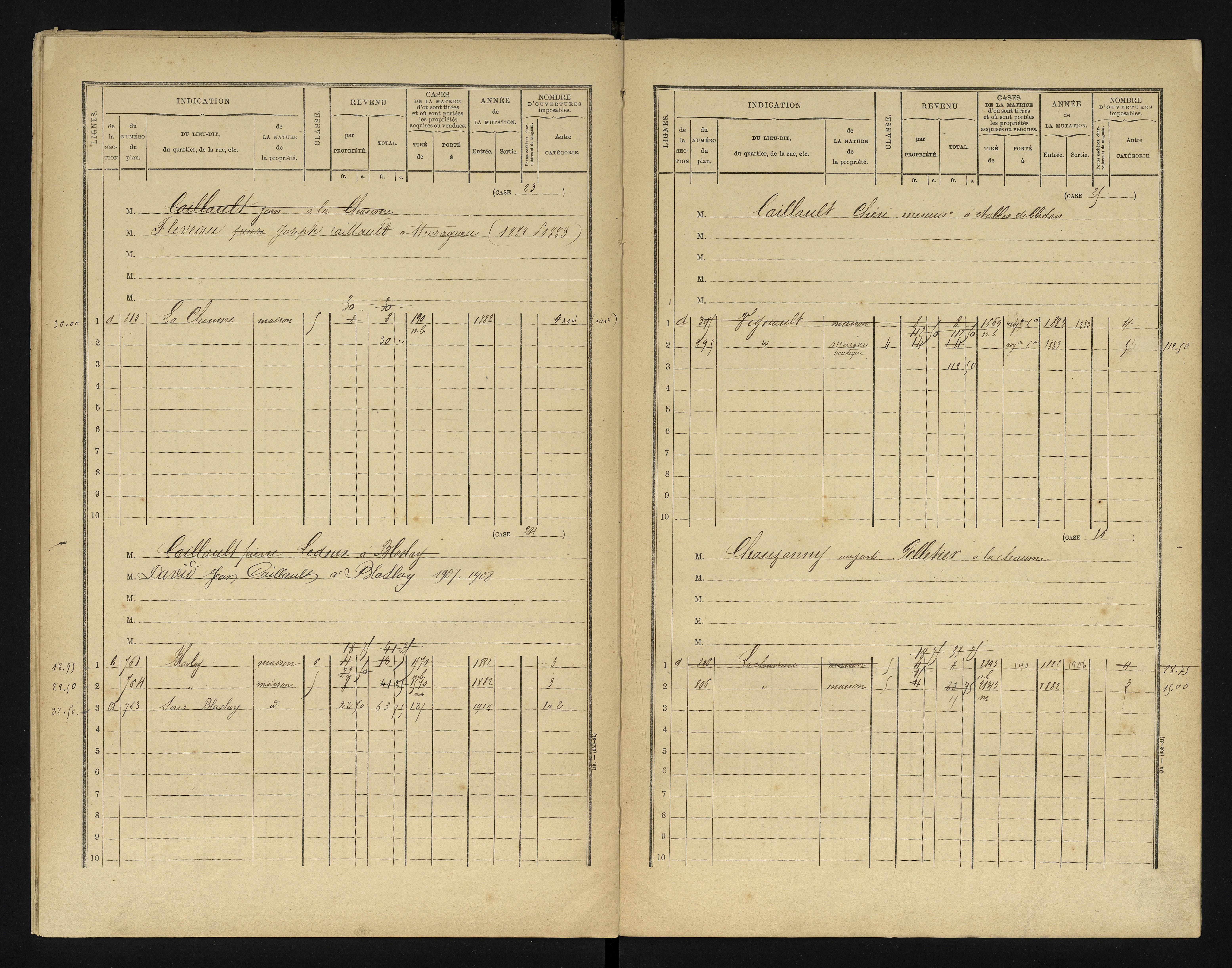 Blaslay - FRAD086_cadastre Cases 1-144 