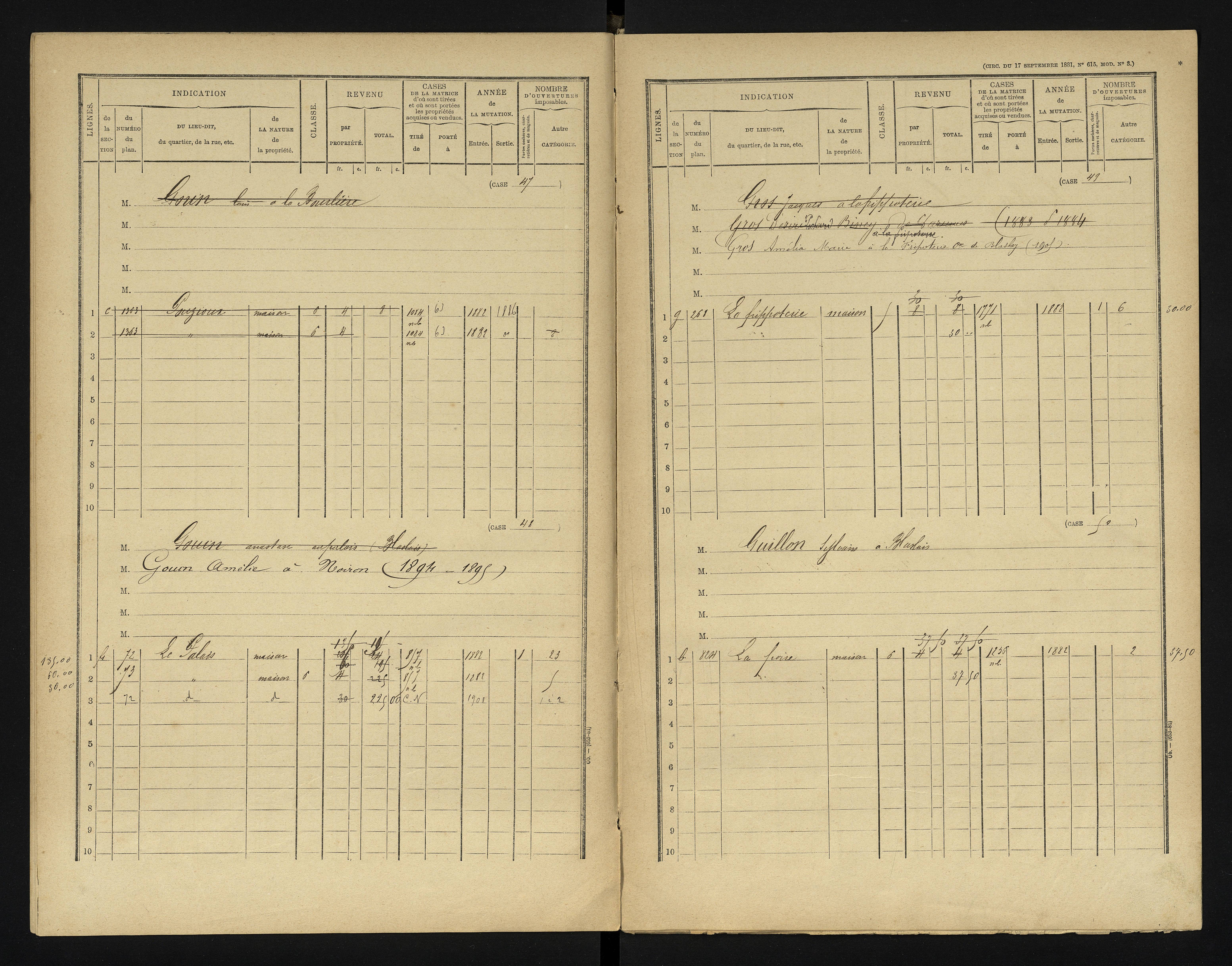 Blaslay - FRAD086_cadastre Cases 1-144 