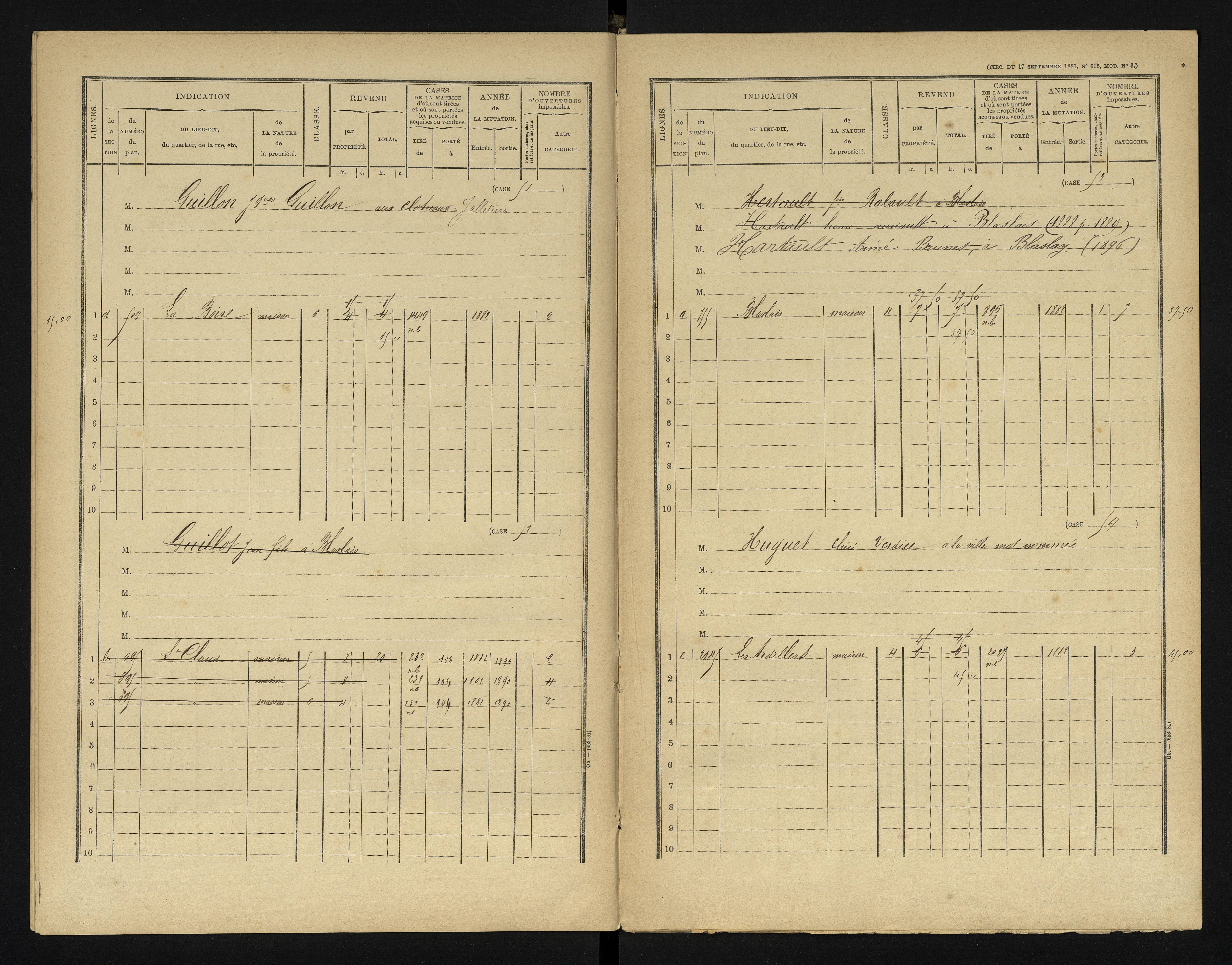 Blaslay - FRAD086_cadastre Cases 1-144 