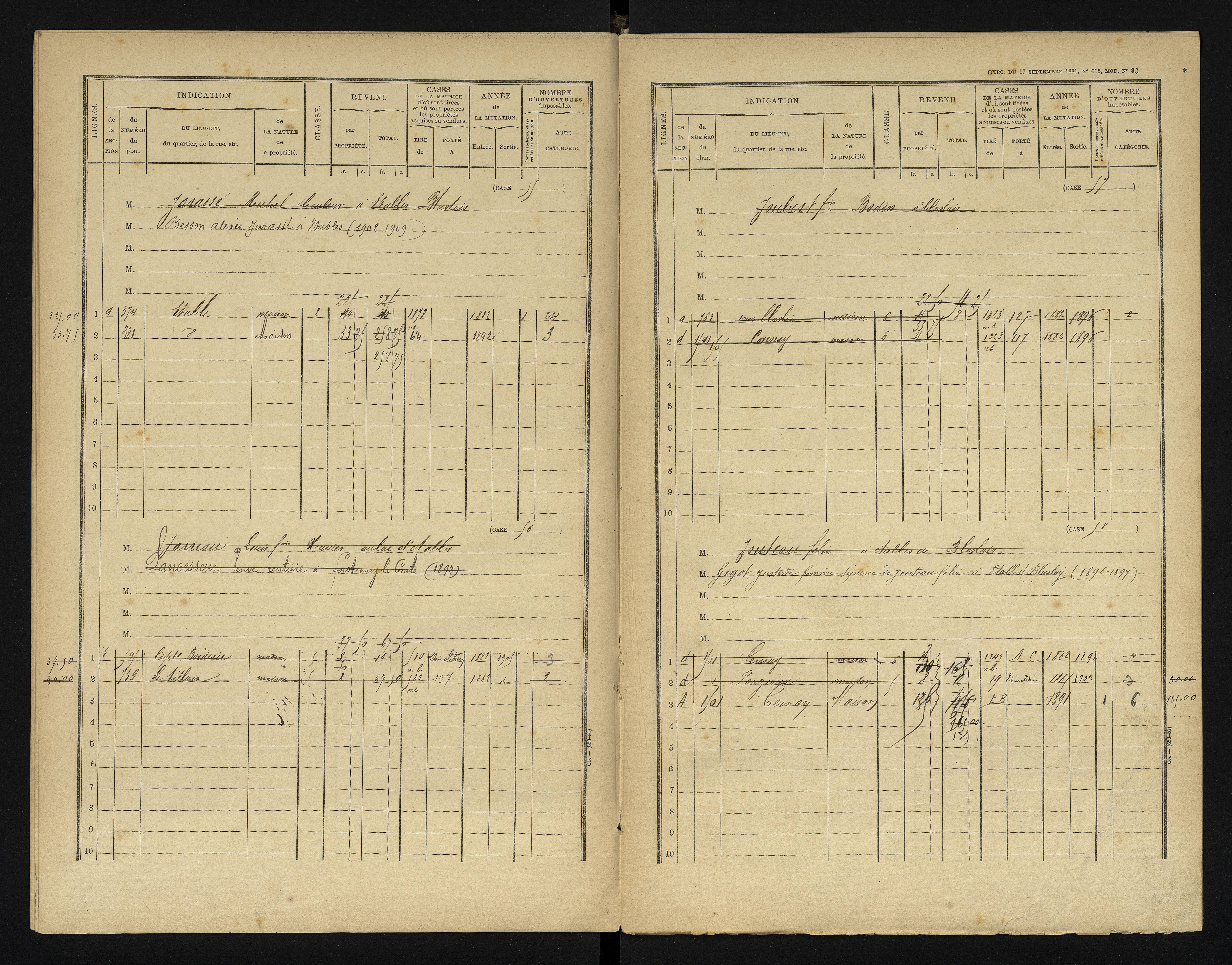 Blaslay - FRAD086_cadastre Cases 1-144 