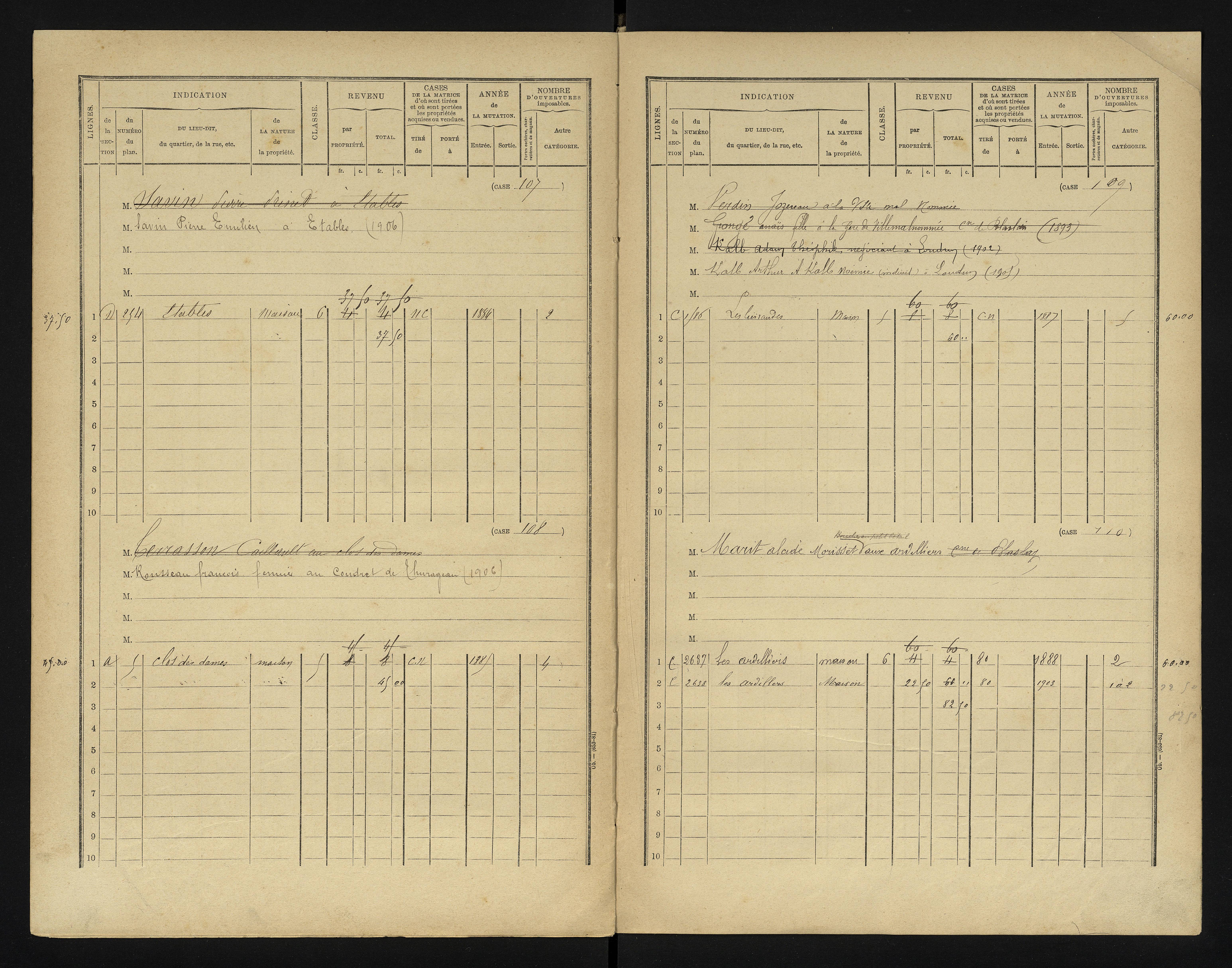 Blaslay - FRAD086_cadastre Cases 1-144 