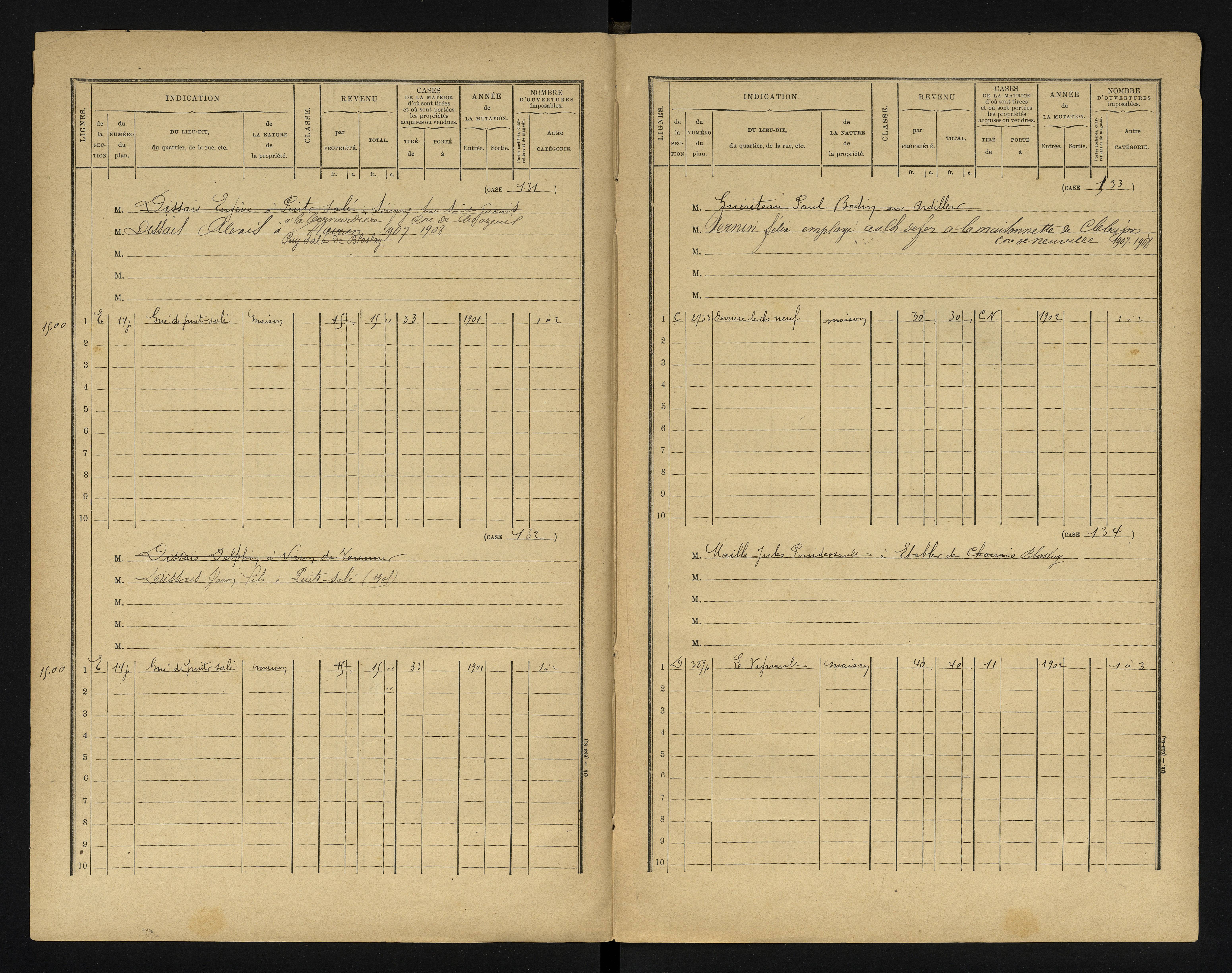 Blaslay - FRAD086_cadastre Cases 1-144 