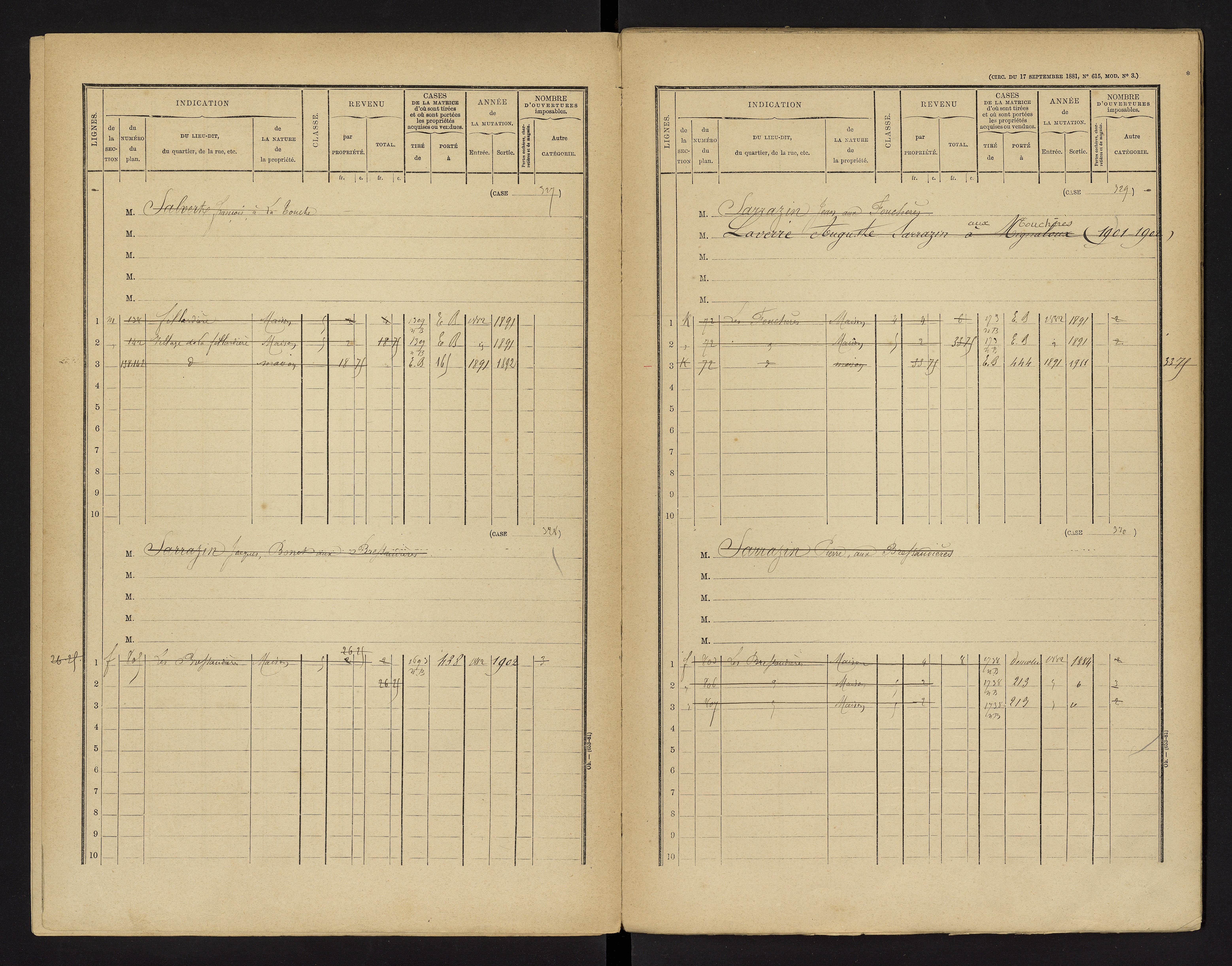 Bonnes - FRAD086_cadastre Cases 1-480 