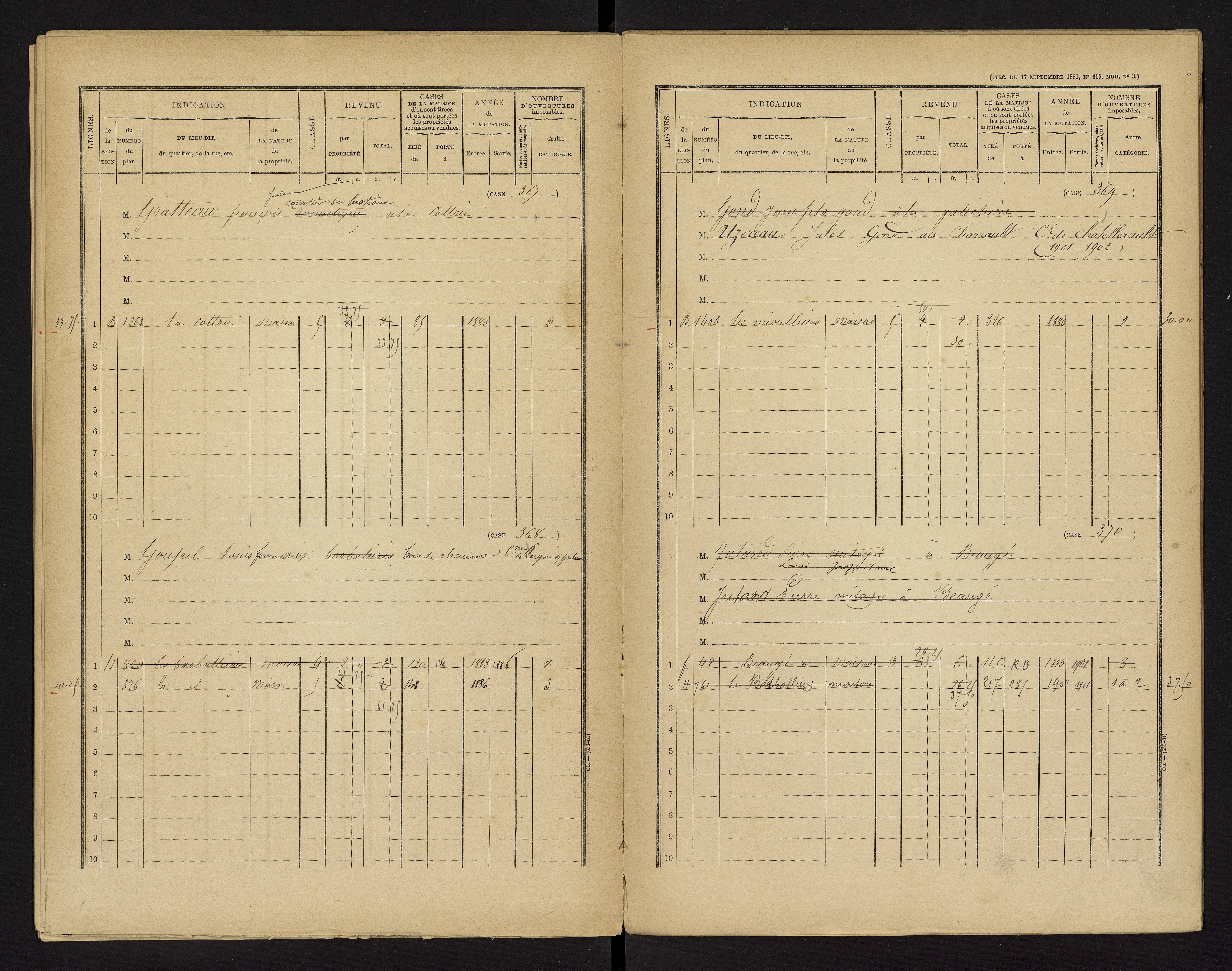 Bonnes - FRAD086_cadastre Cases 1-480 