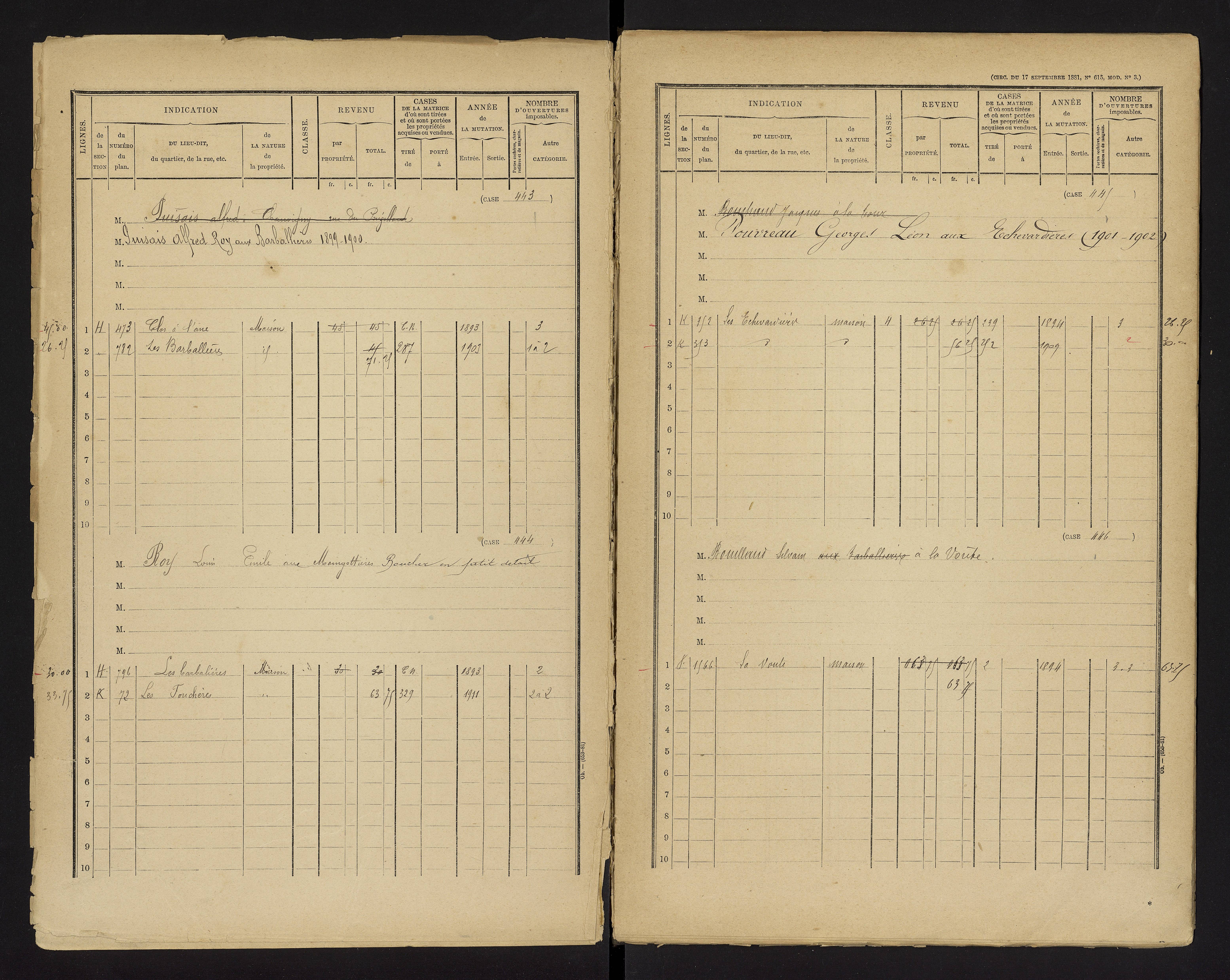 Bonnes - FRAD086_cadastre Cases 1-480 