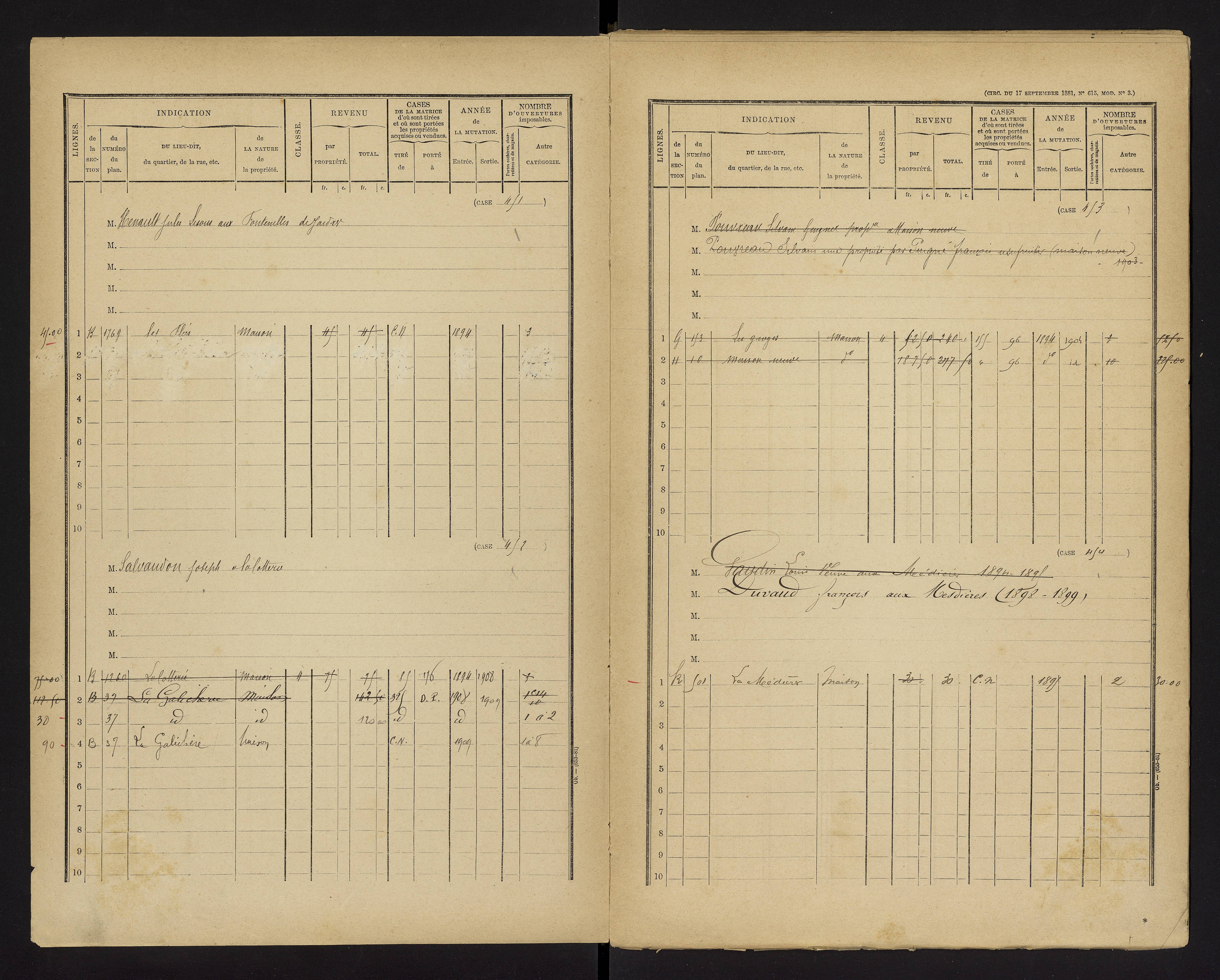Bonnes - FRAD086_cadastre Cases 1-480 