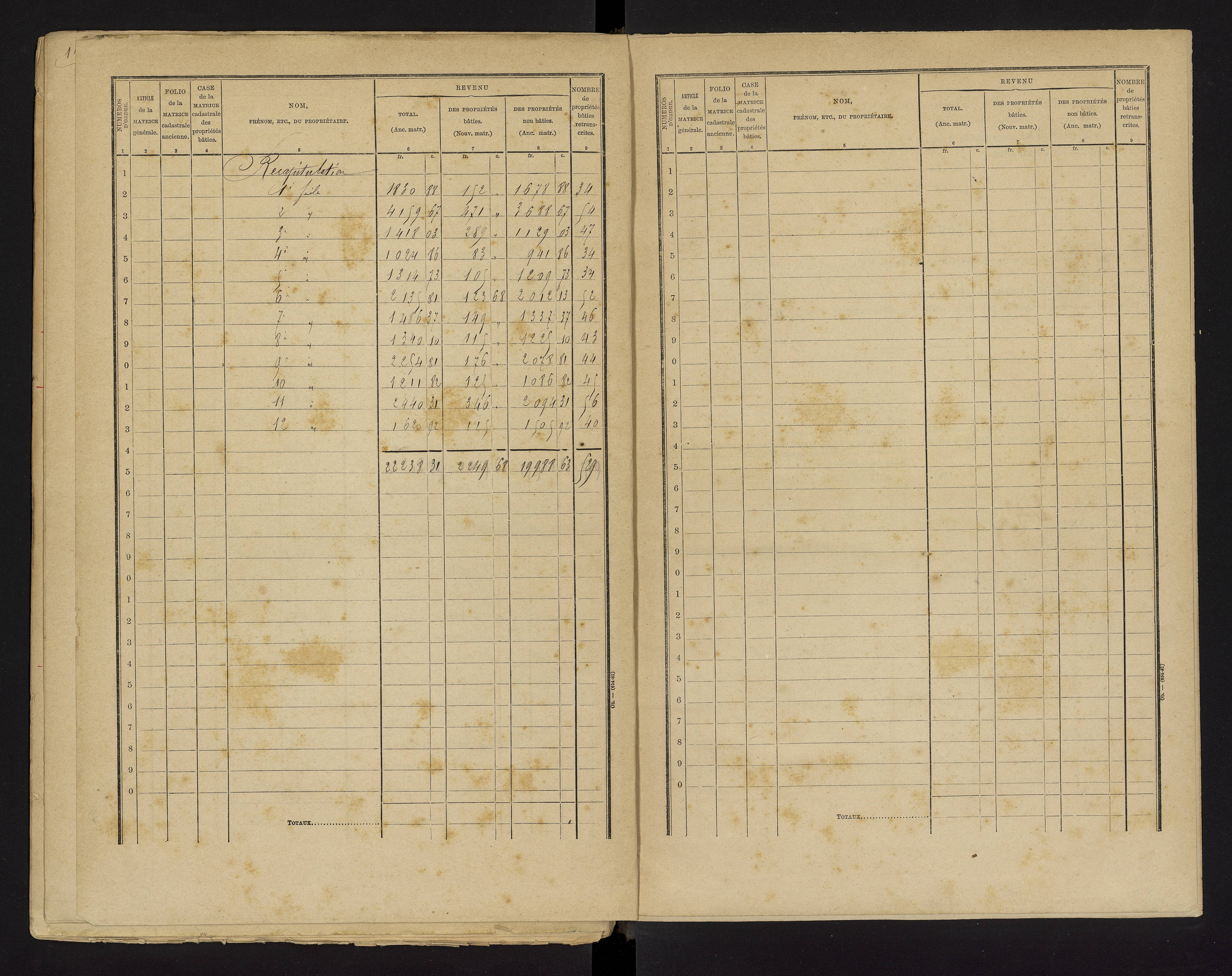 Bonnes - FRAD086_cadastre Cases 1-480 