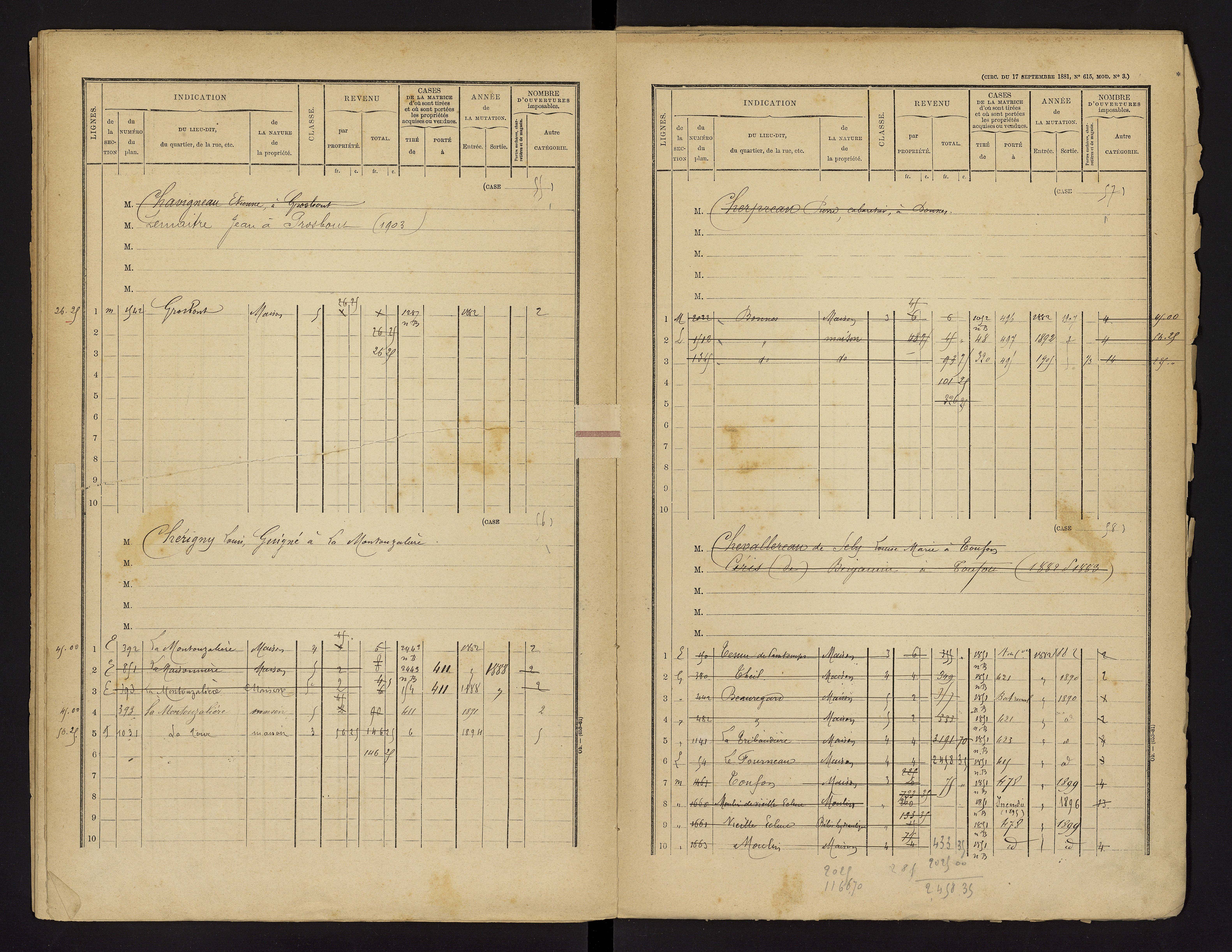Bonnes - FRAD086_cadastre Cases 1-480 