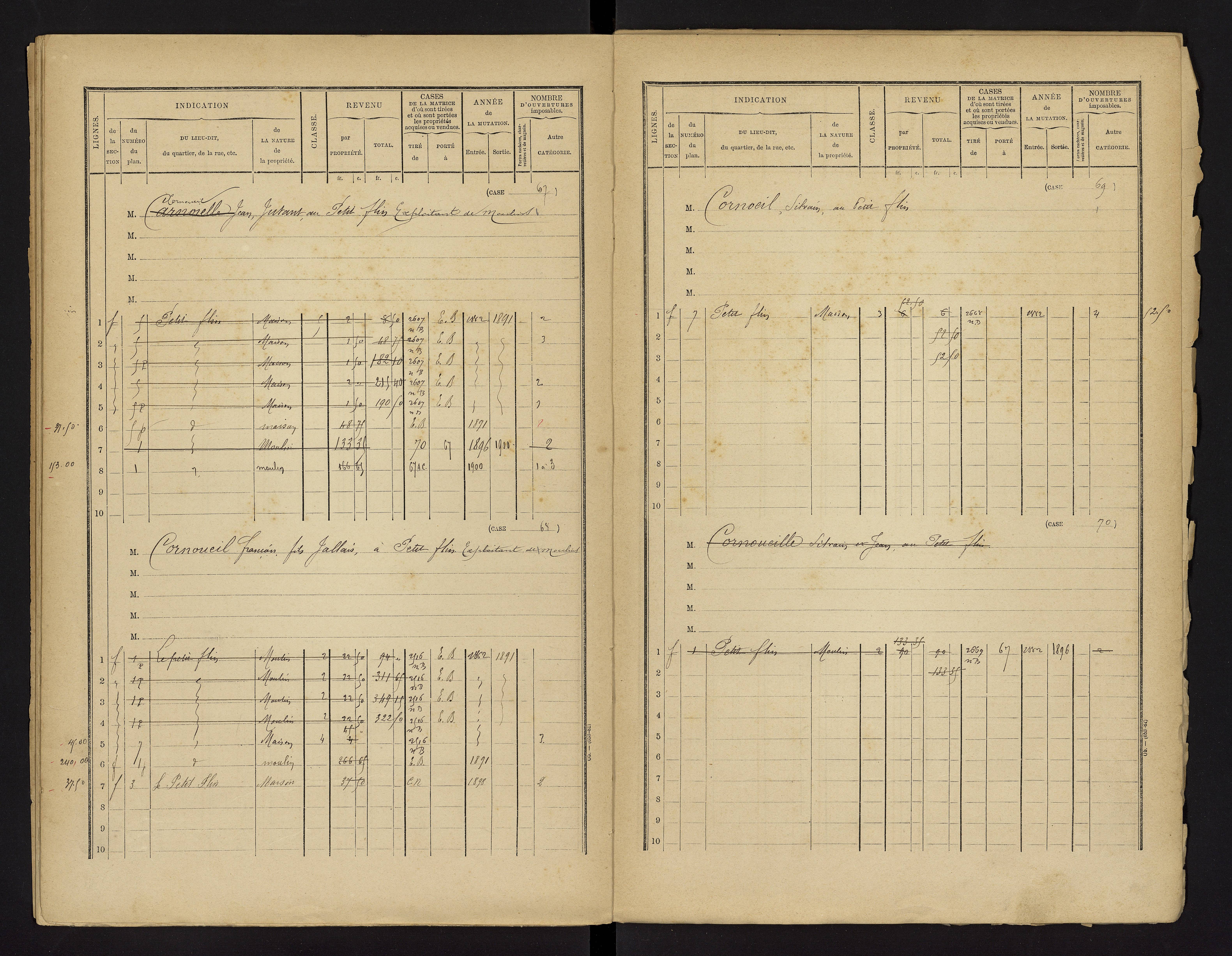 Bonnes - FRAD086_cadastre Cases 1-480 