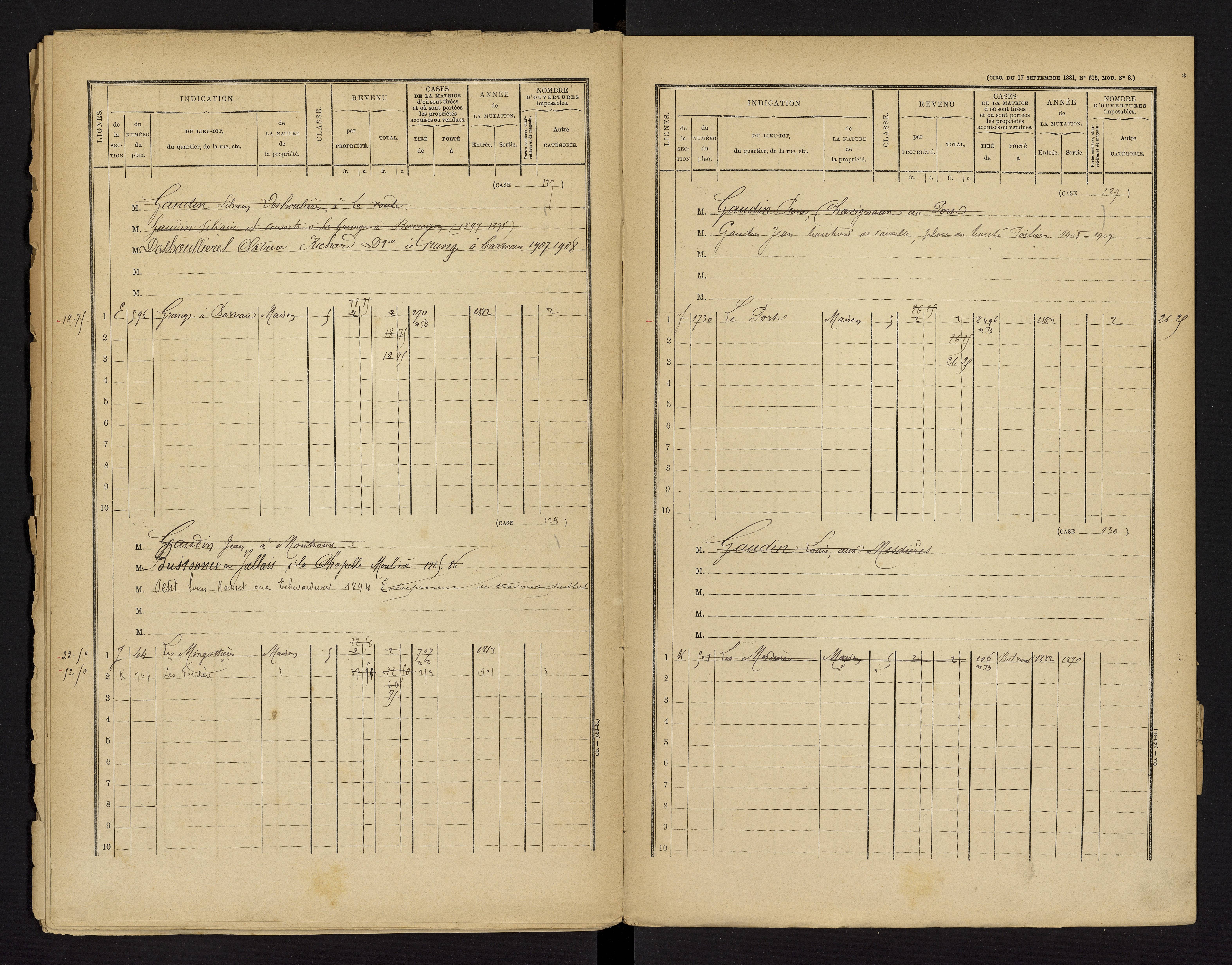 Bonnes - FRAD086_cadastre Cases 1-480 