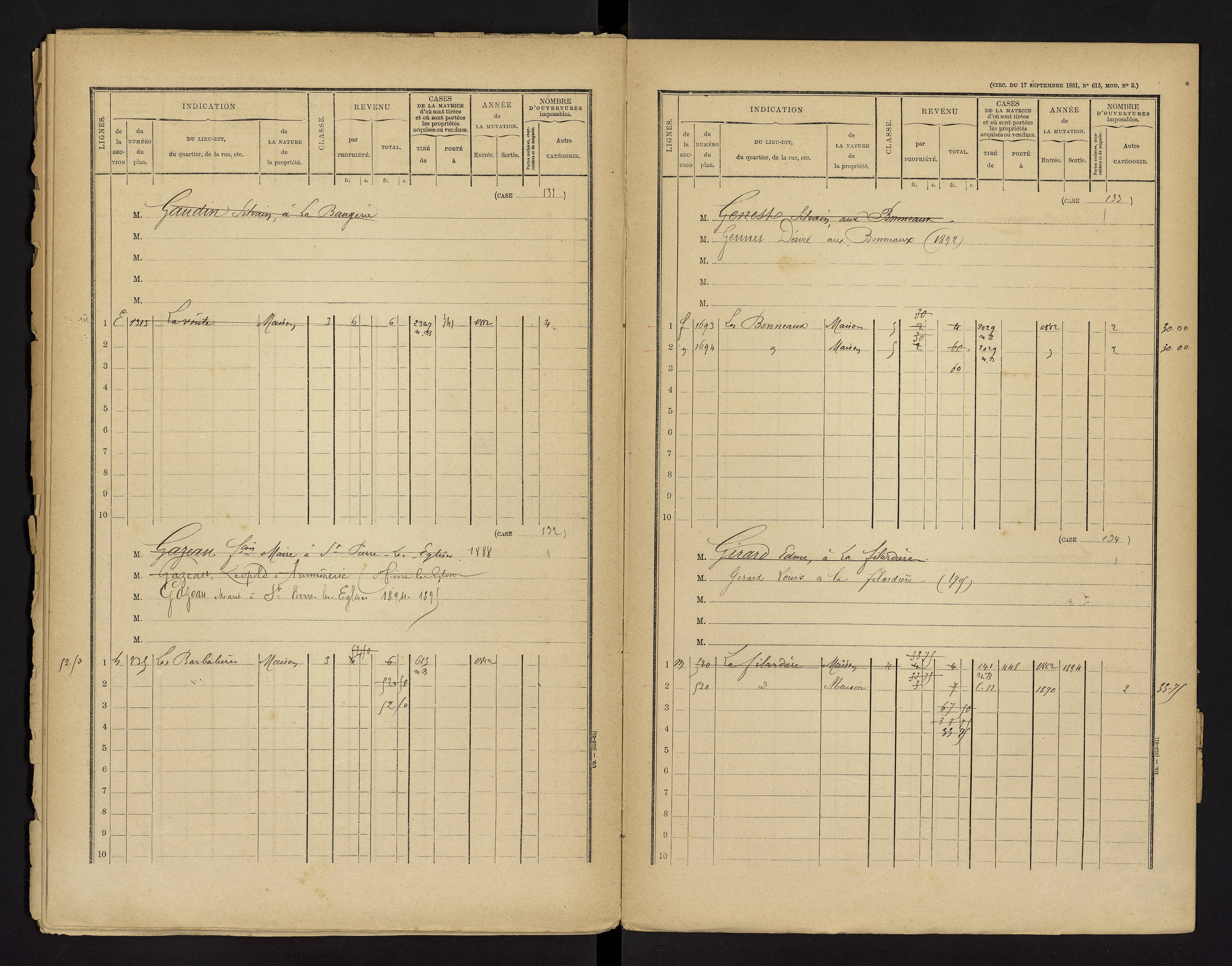 Bonnes - FRAD086_cadastre Cases 1-480 