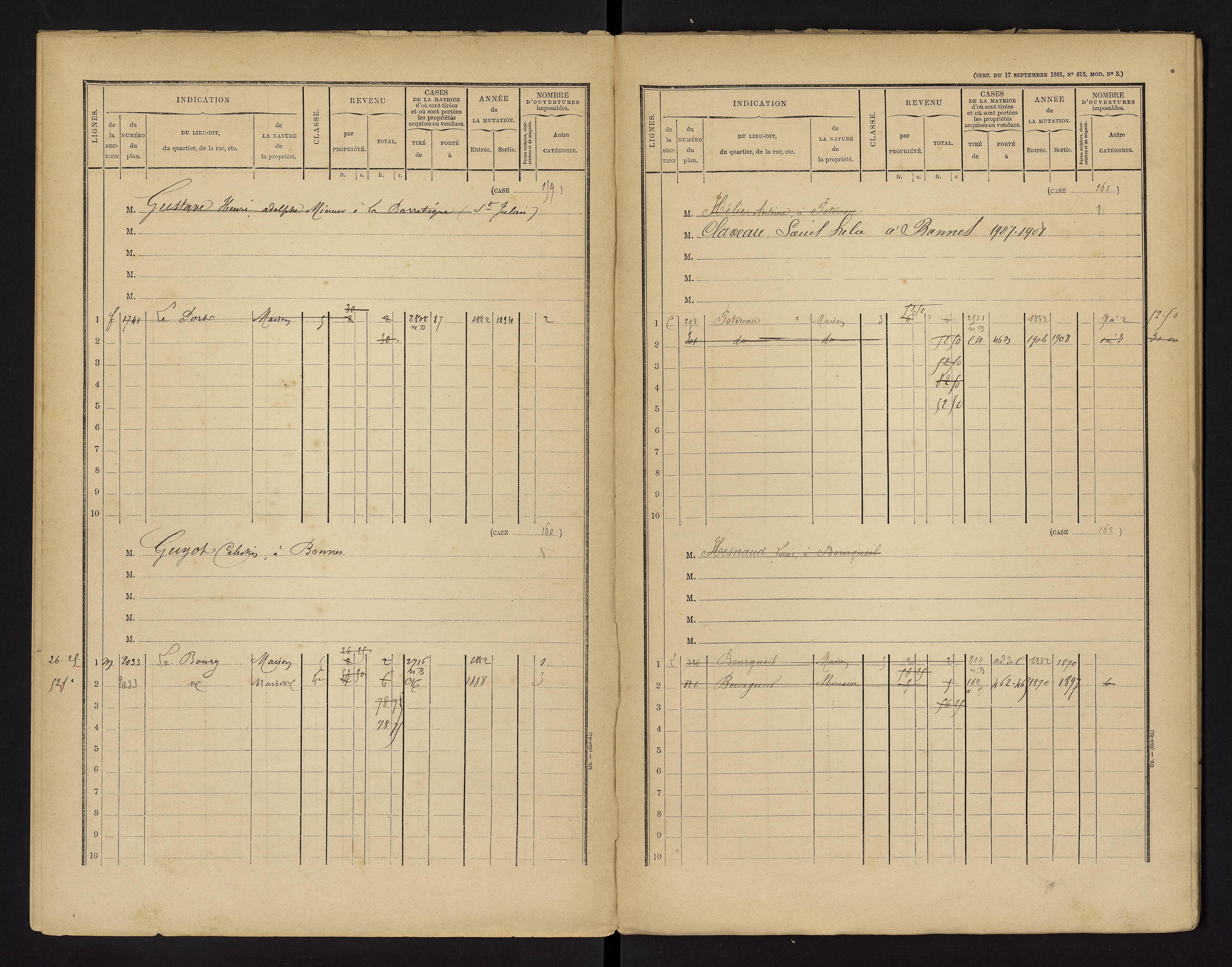 Bonnes - FRAD086_cadastre Cases 1-480 