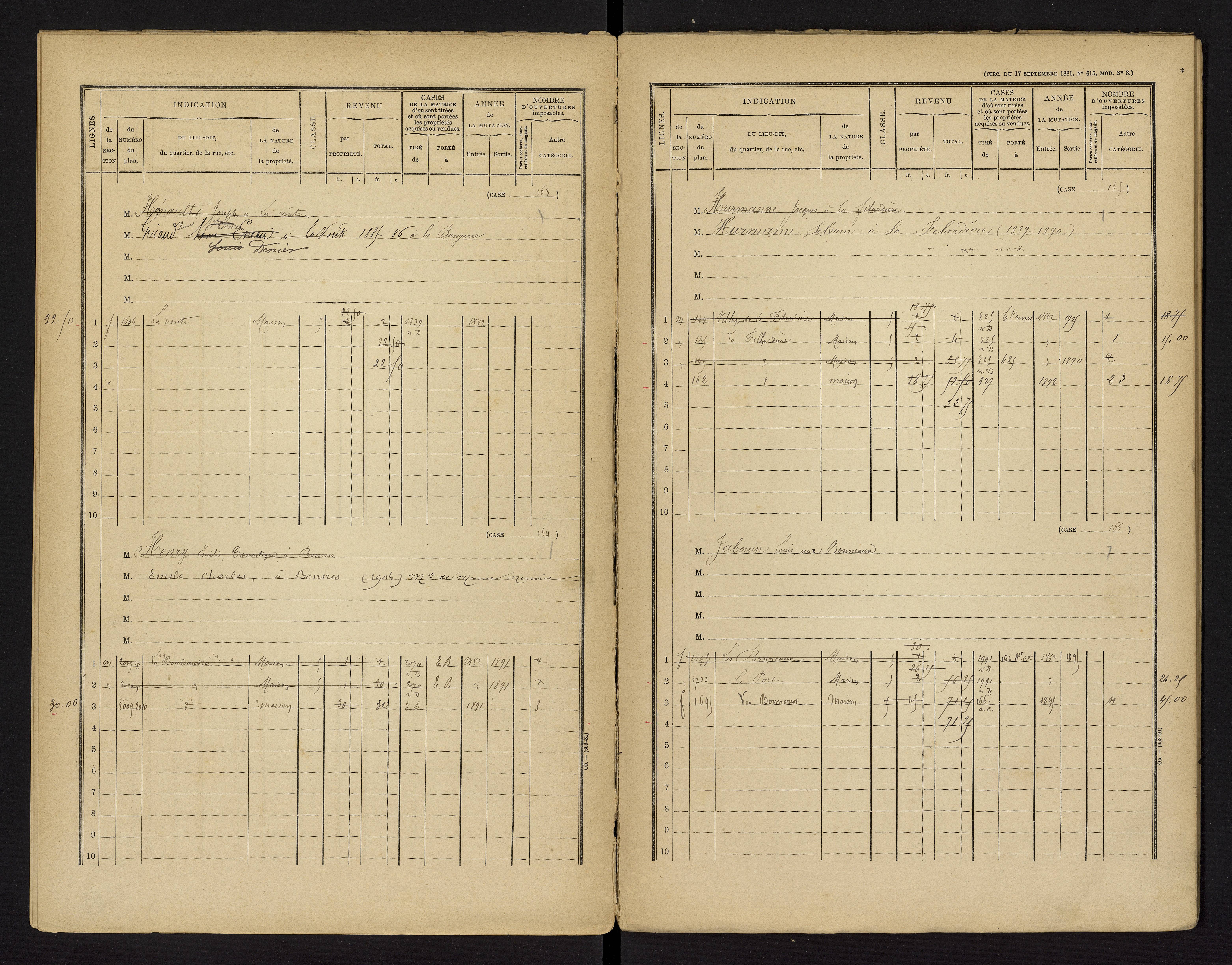 Bonnes - FRAD086_cadastre Cases 1-480 