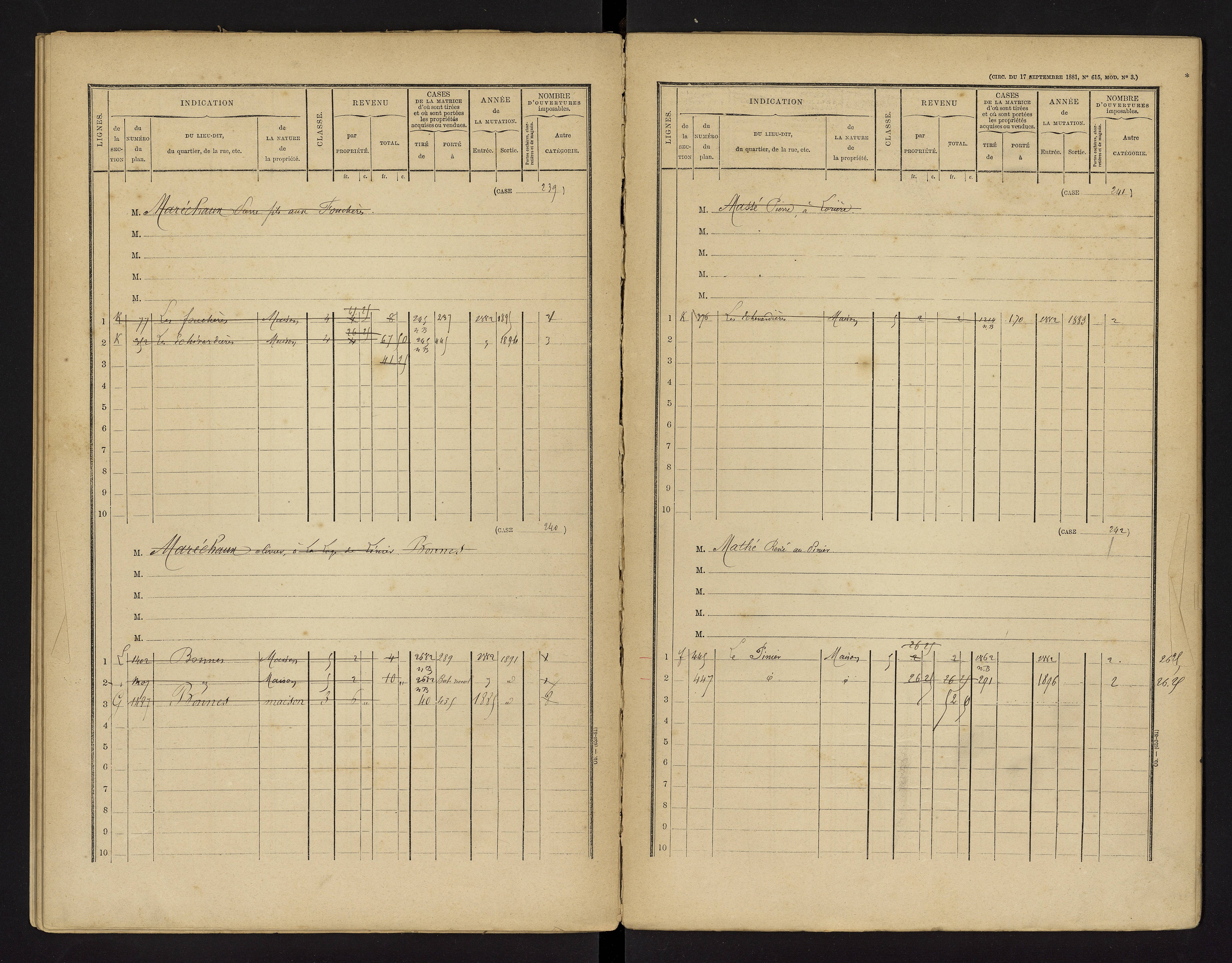 Bonnes - FRAD086_cadastre Cases 1-480 
