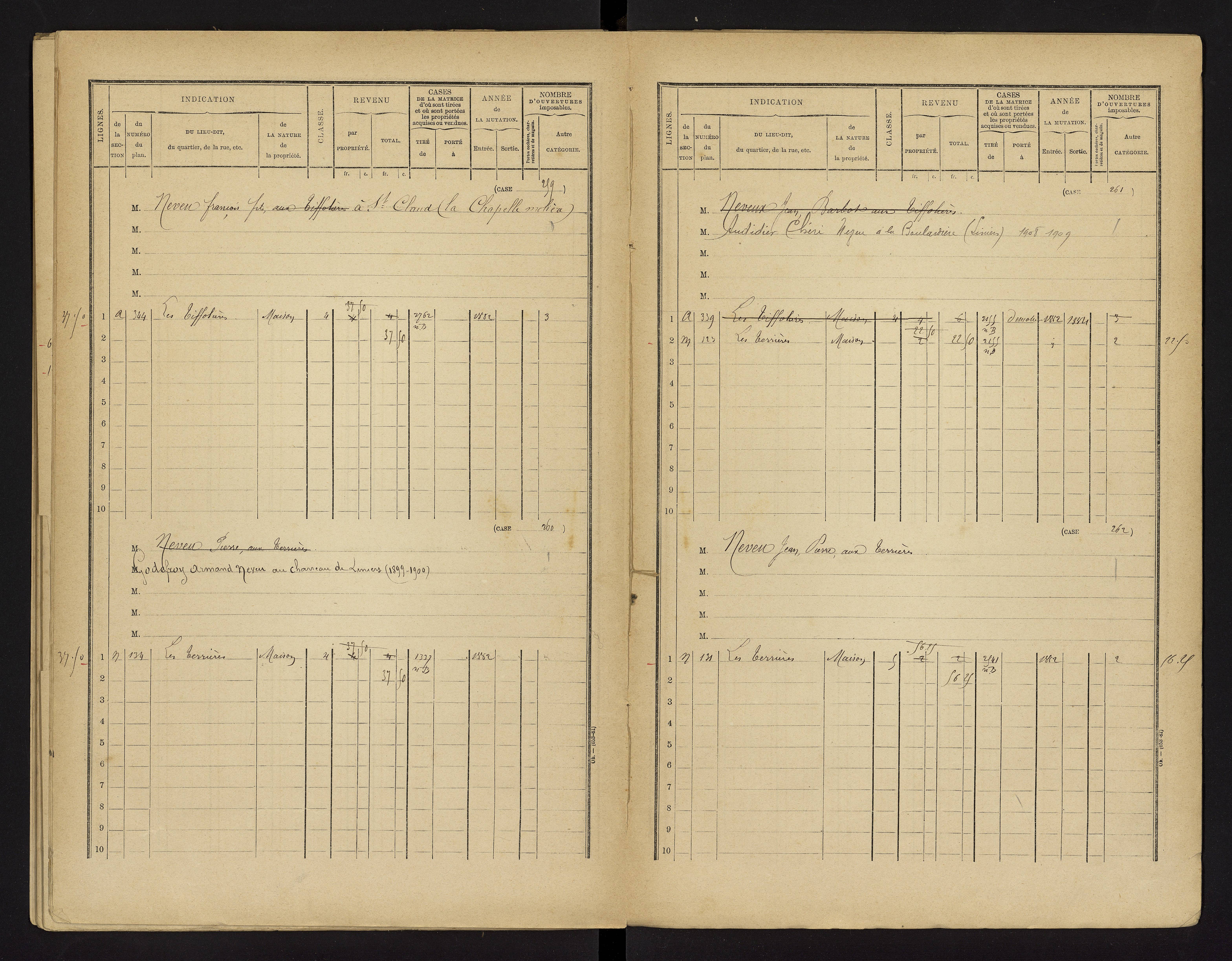 Bonnes - FRAD086_cadastre Cases 1-480 