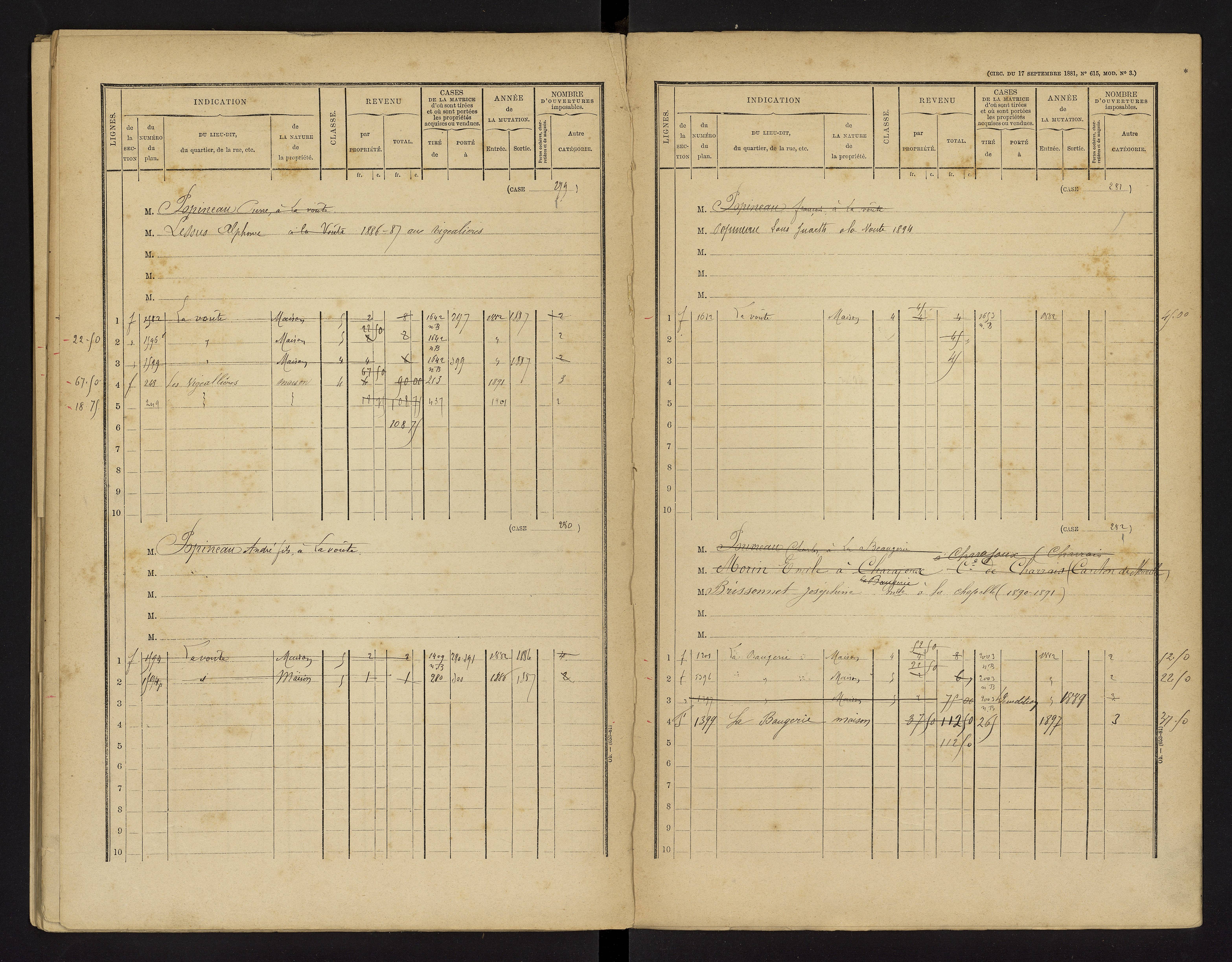 Bonnes - FRAD086_cadastre Cases 1-480 