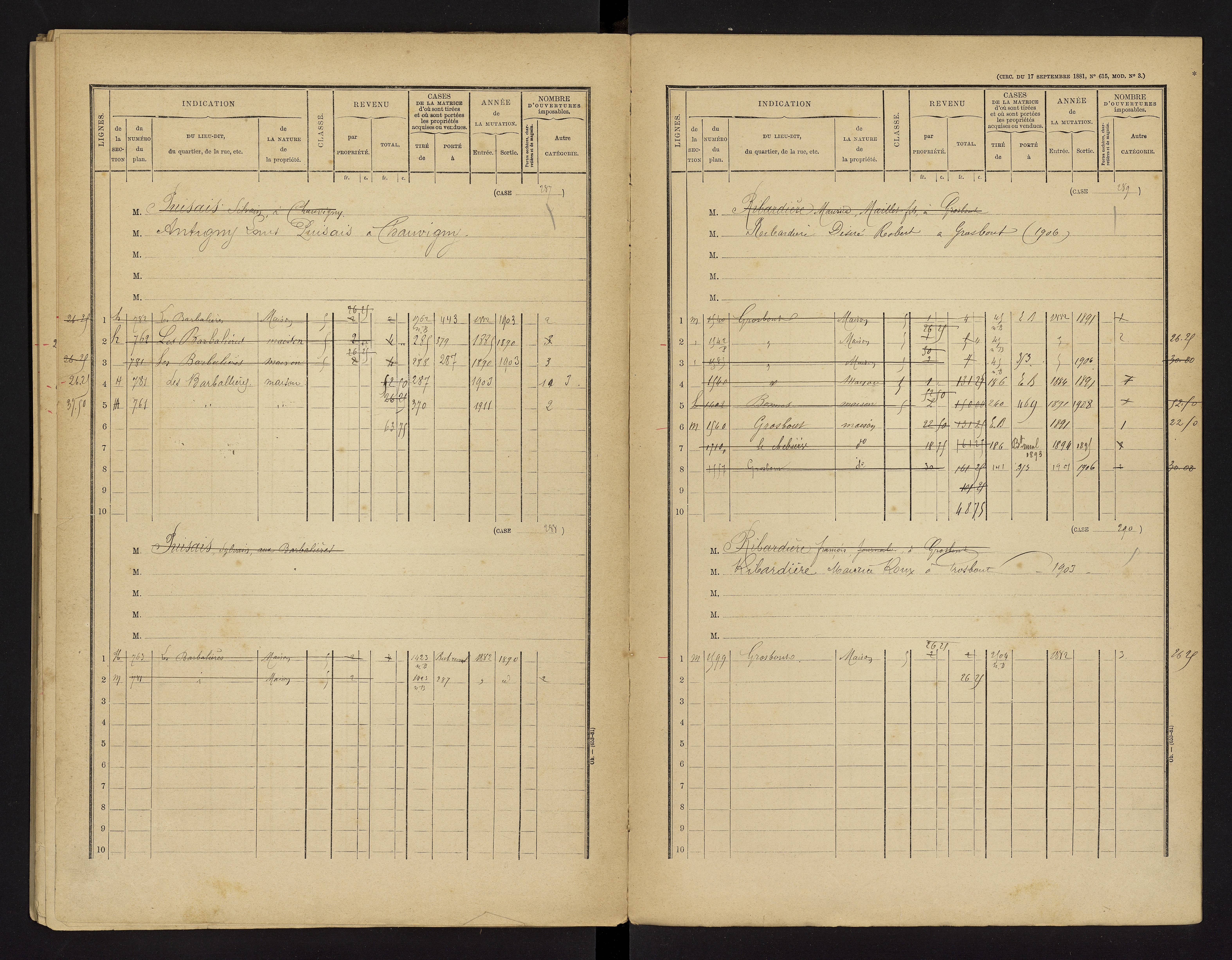 Bonnes - FRAD086_cadastre Cases 1-480 