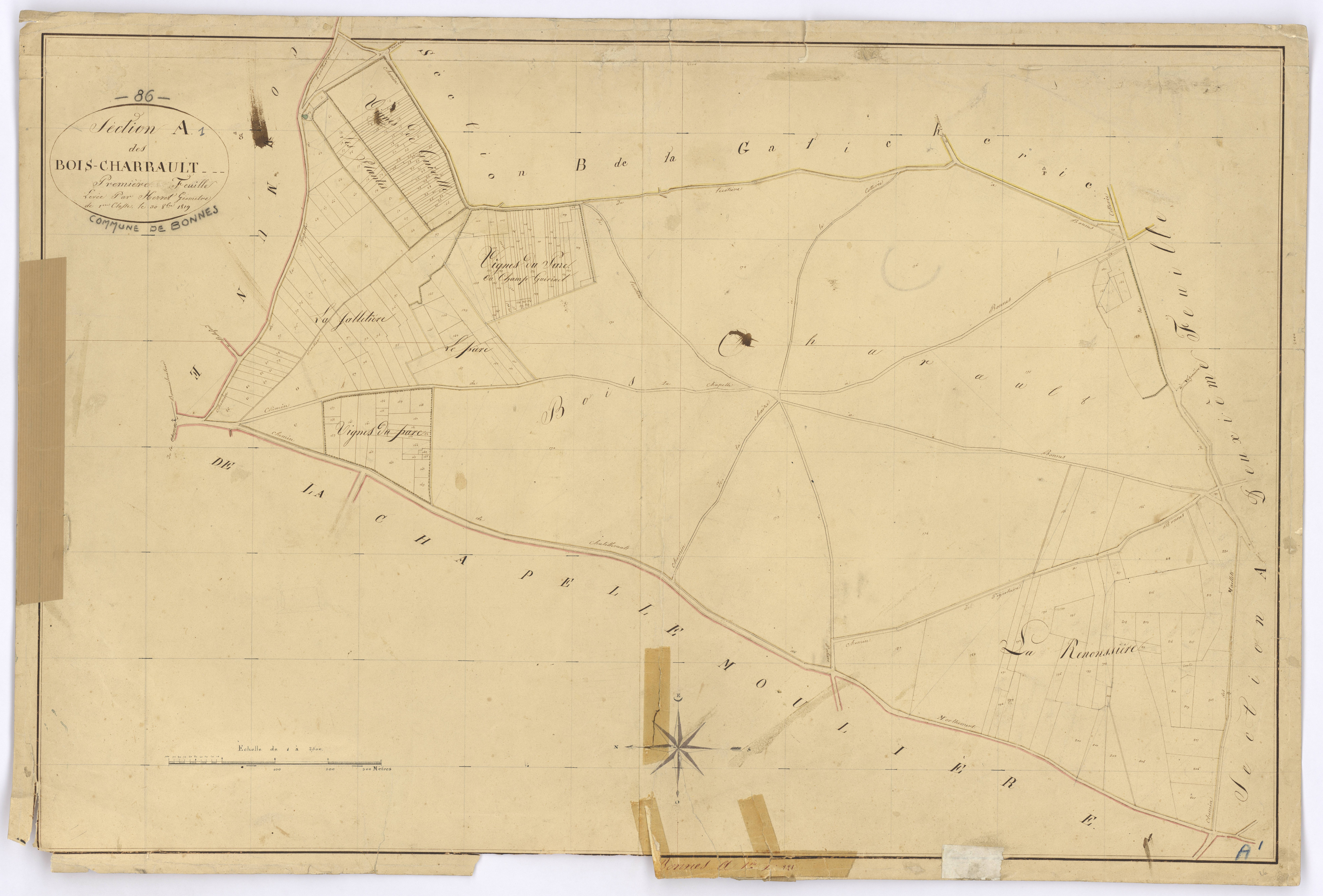 Bonnes - FRAD086_cadastre Plans 
