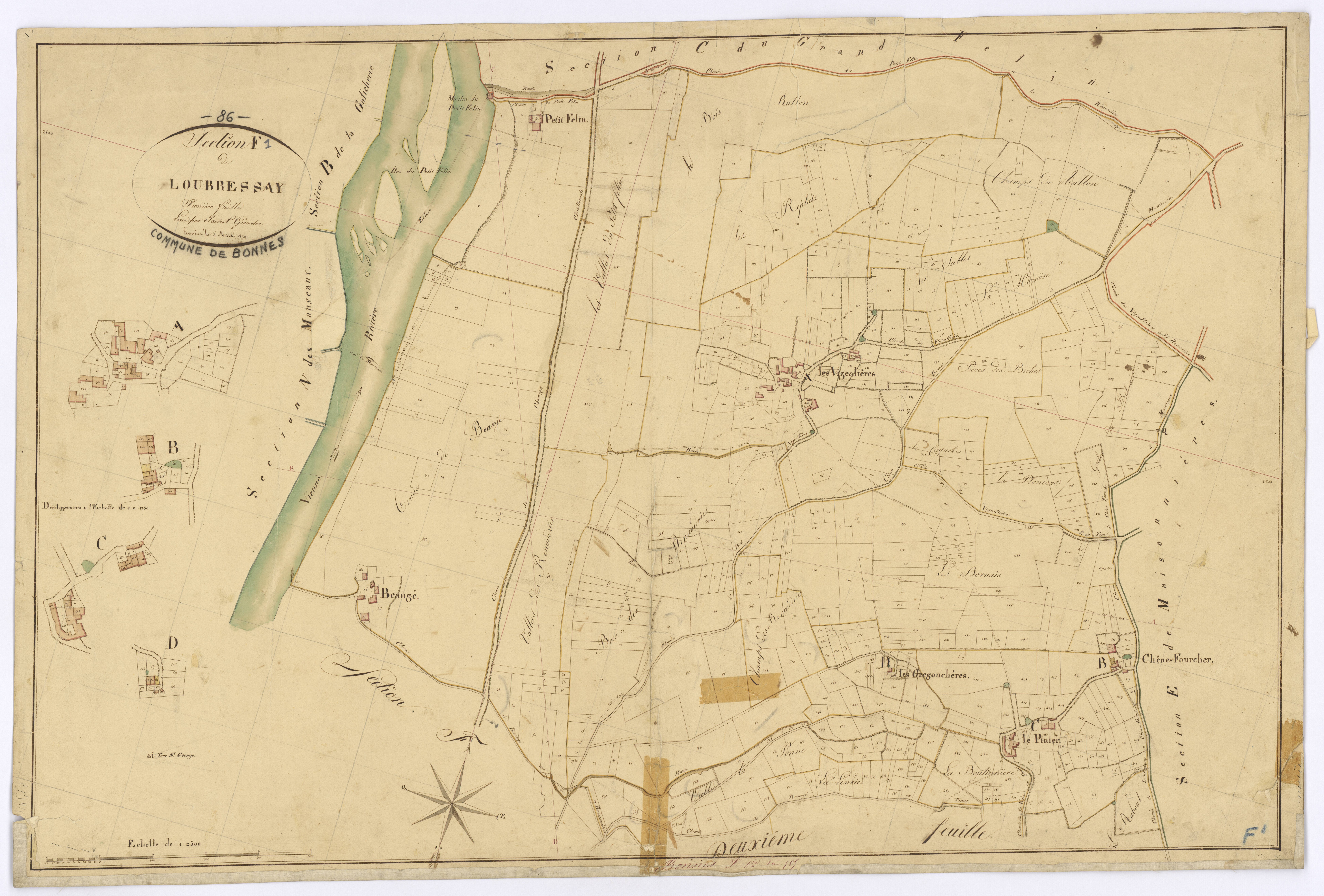 Bonnes - FRAD086_cadastre Plans 