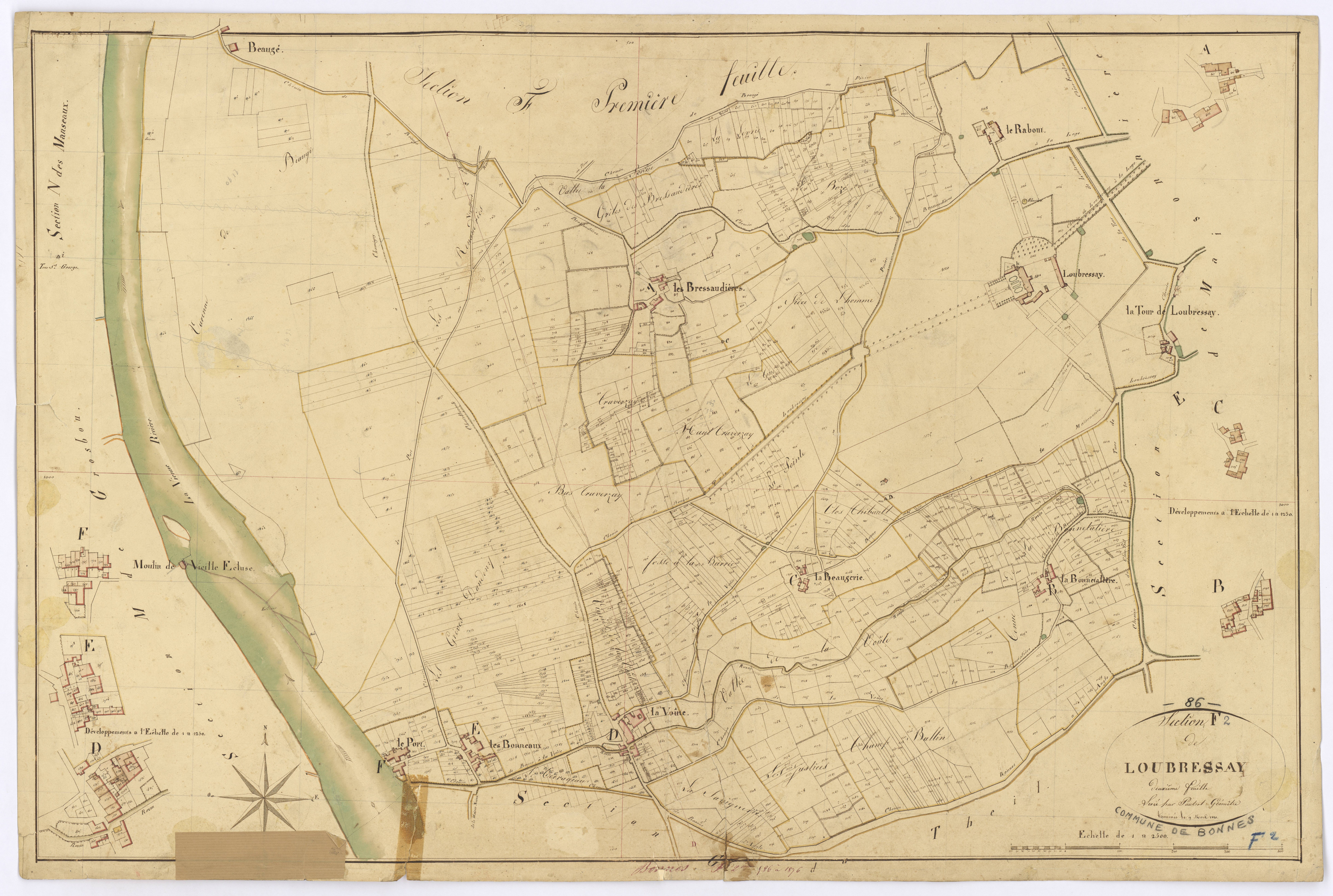 Bonnes - FRAD086_cadastre Plans 