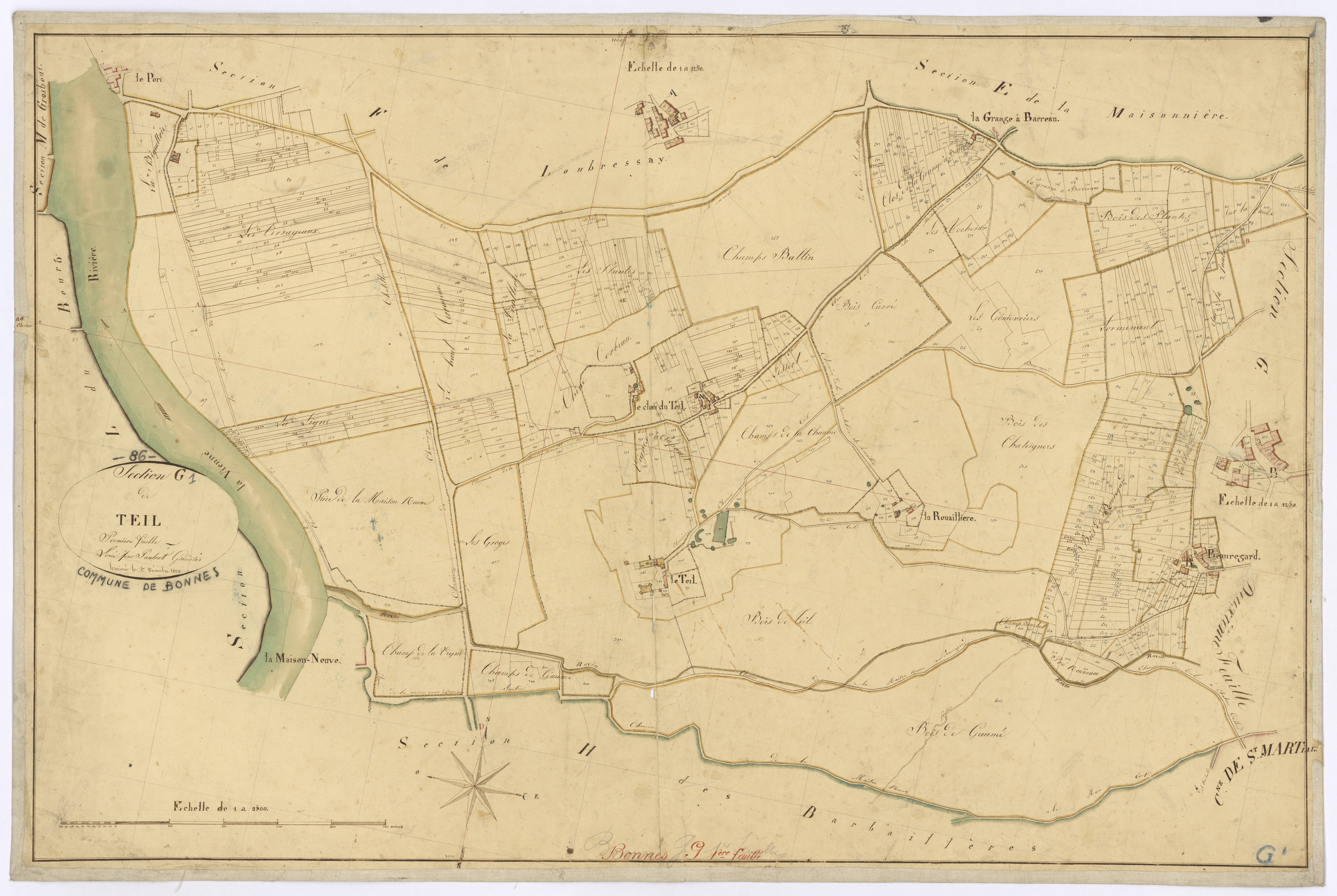 Bonnes - FRAD086_cadastre Plans 
