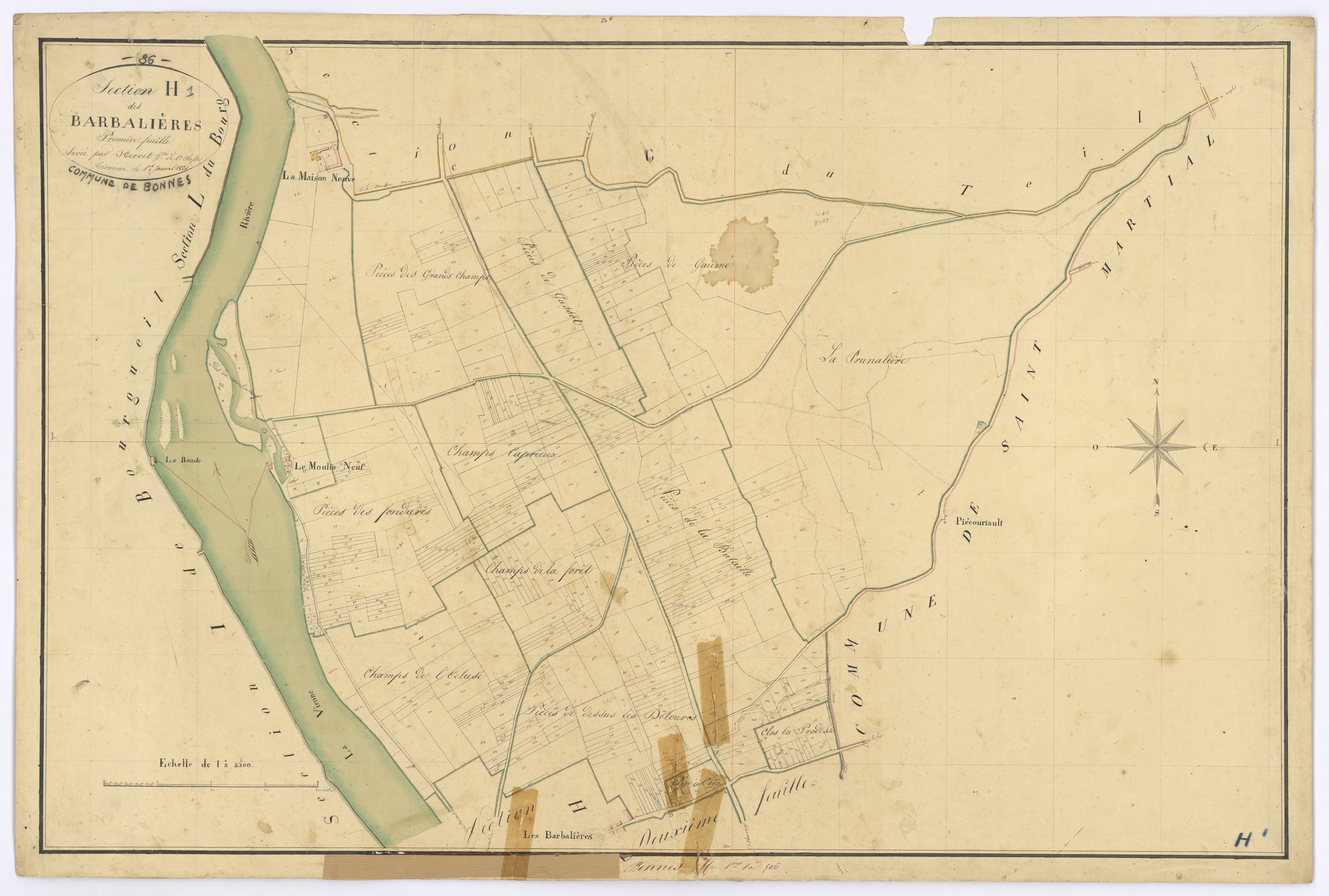 Bonnes - FRAD086_cadastre Plans 