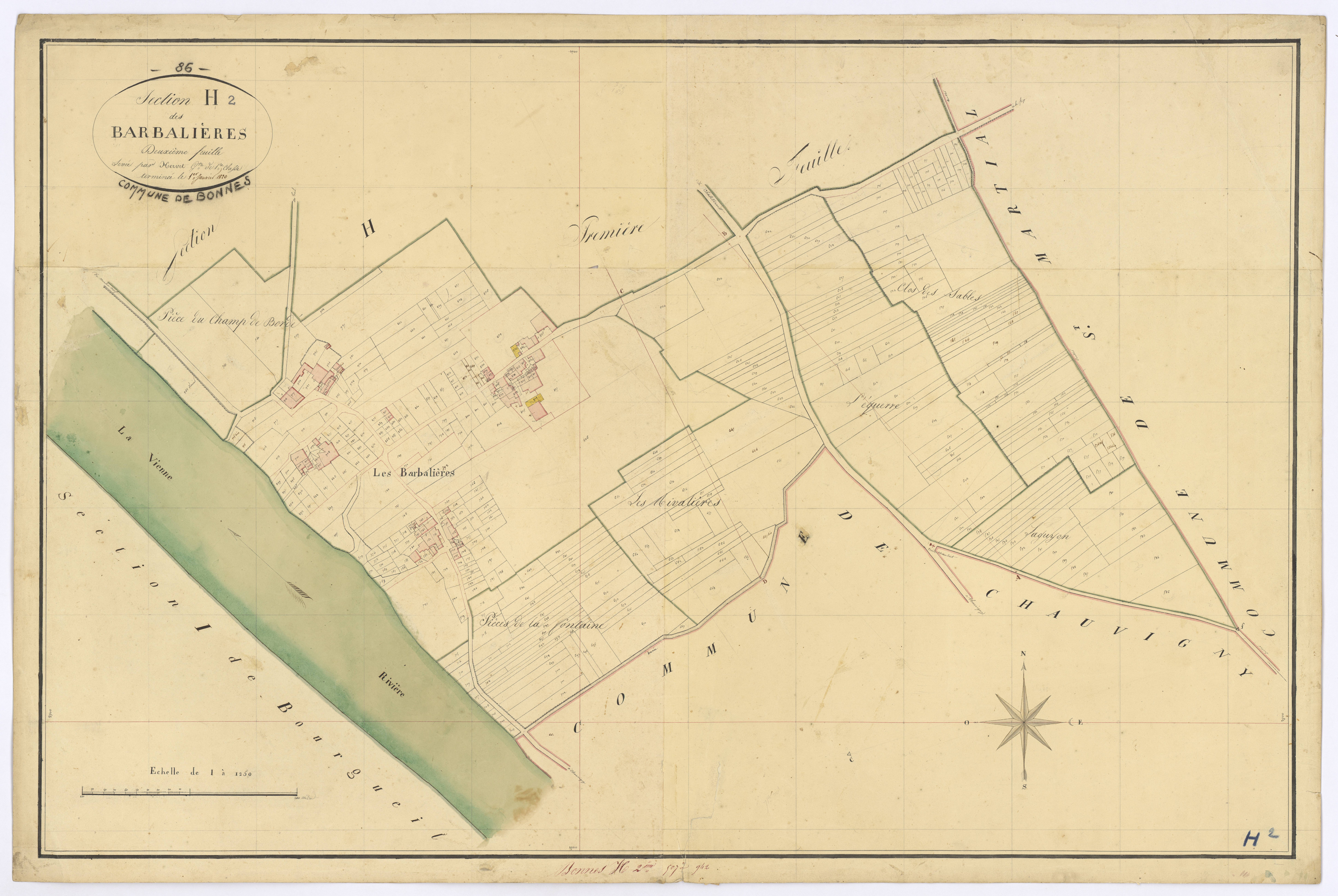 Bonnes - FRAD086_cadastre Plans 