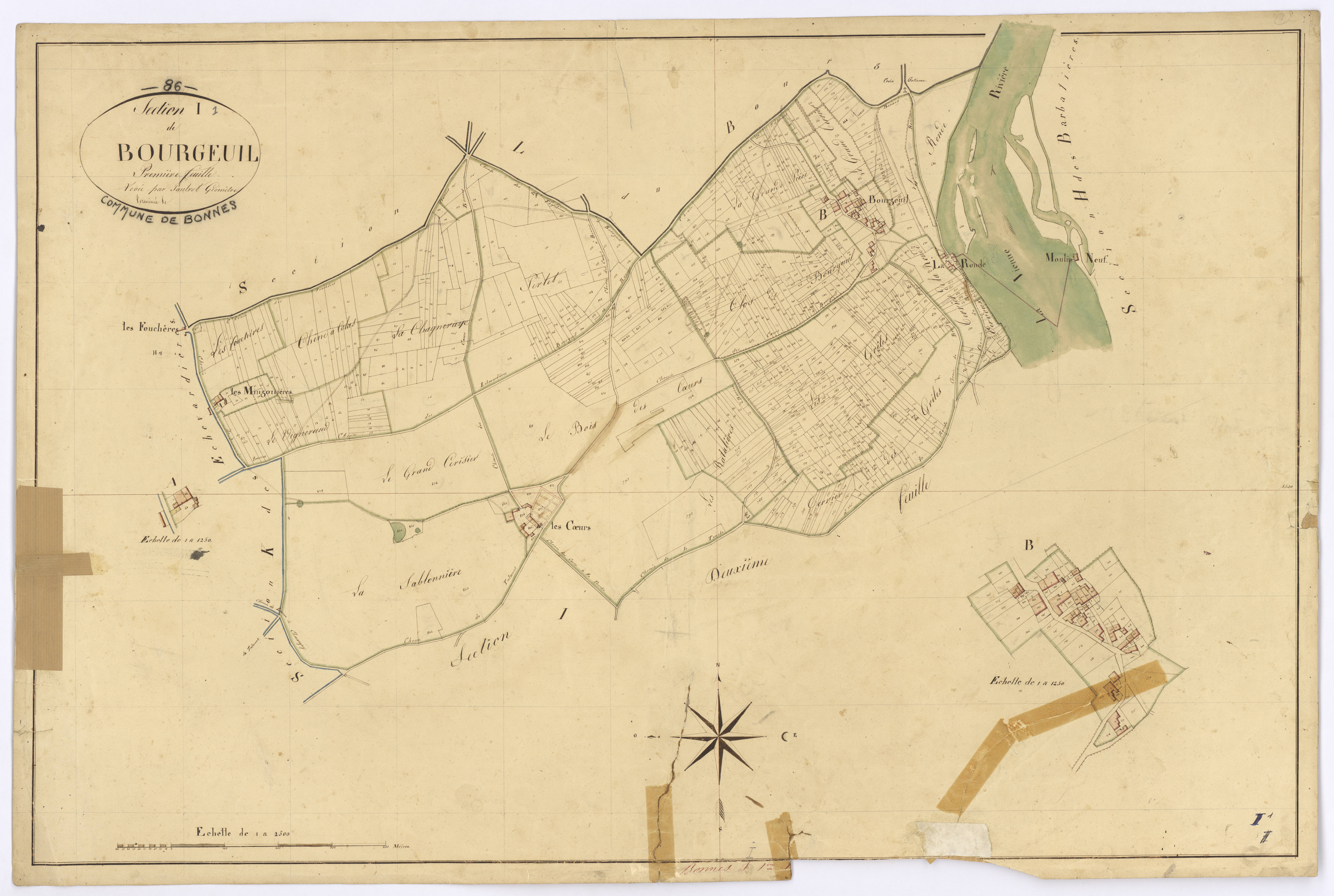 Bonnes - FRAD086_cadastre Plans 