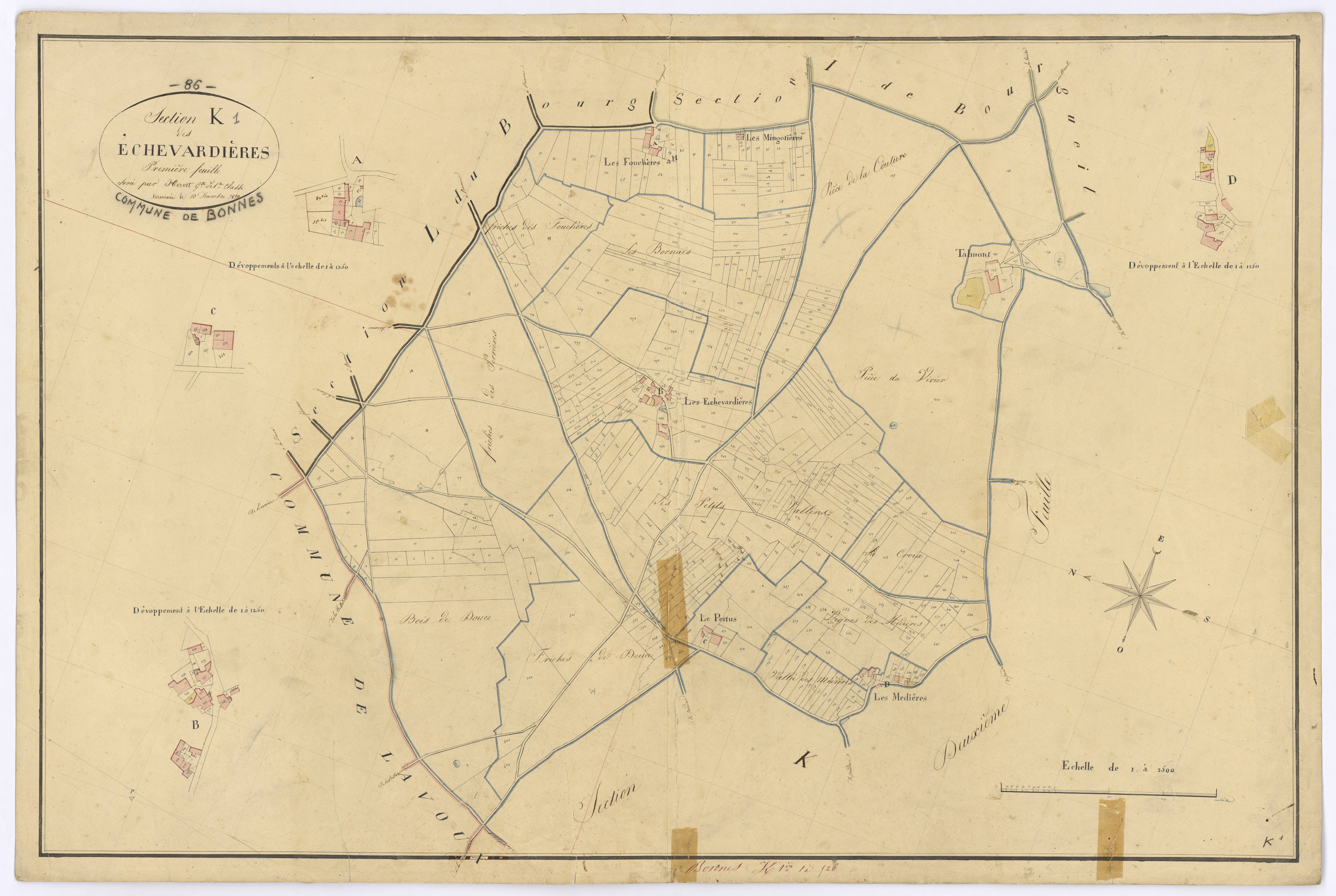 Bonnes - FRAD086_cadastre Plans 