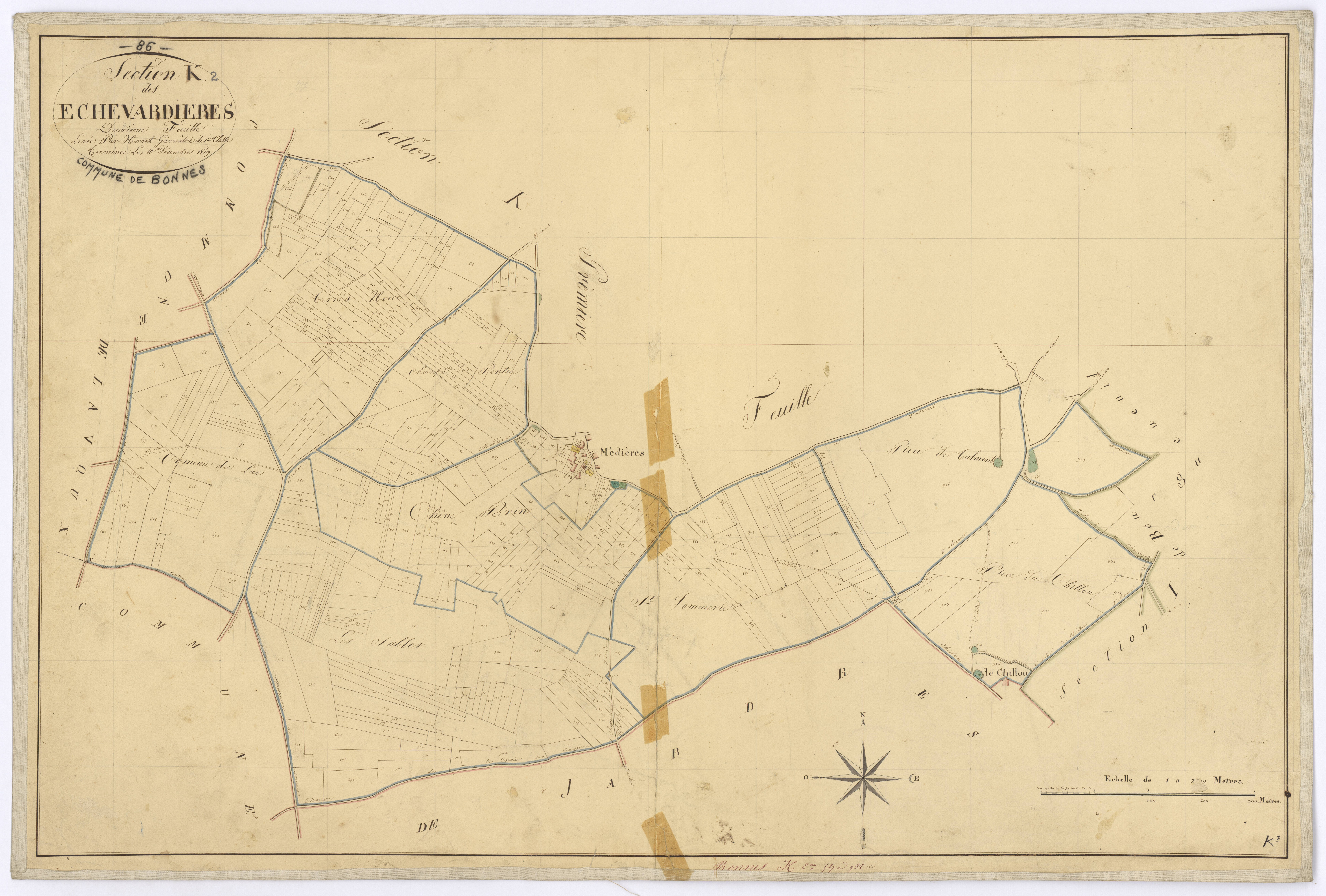 Bonnes - FRAD086_cadastre Plans 
