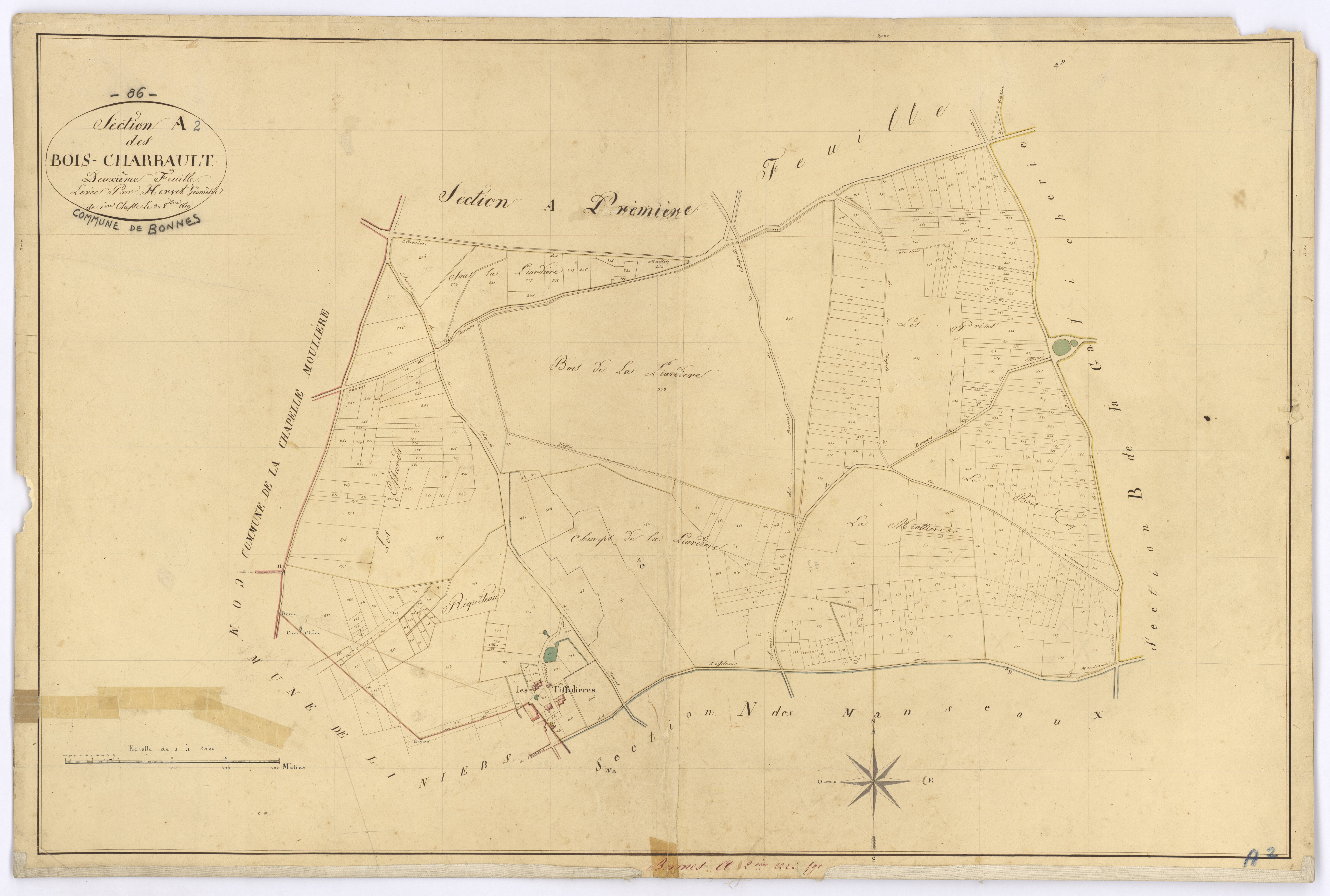 Bonnes - FRAD086_cadastre Plans 