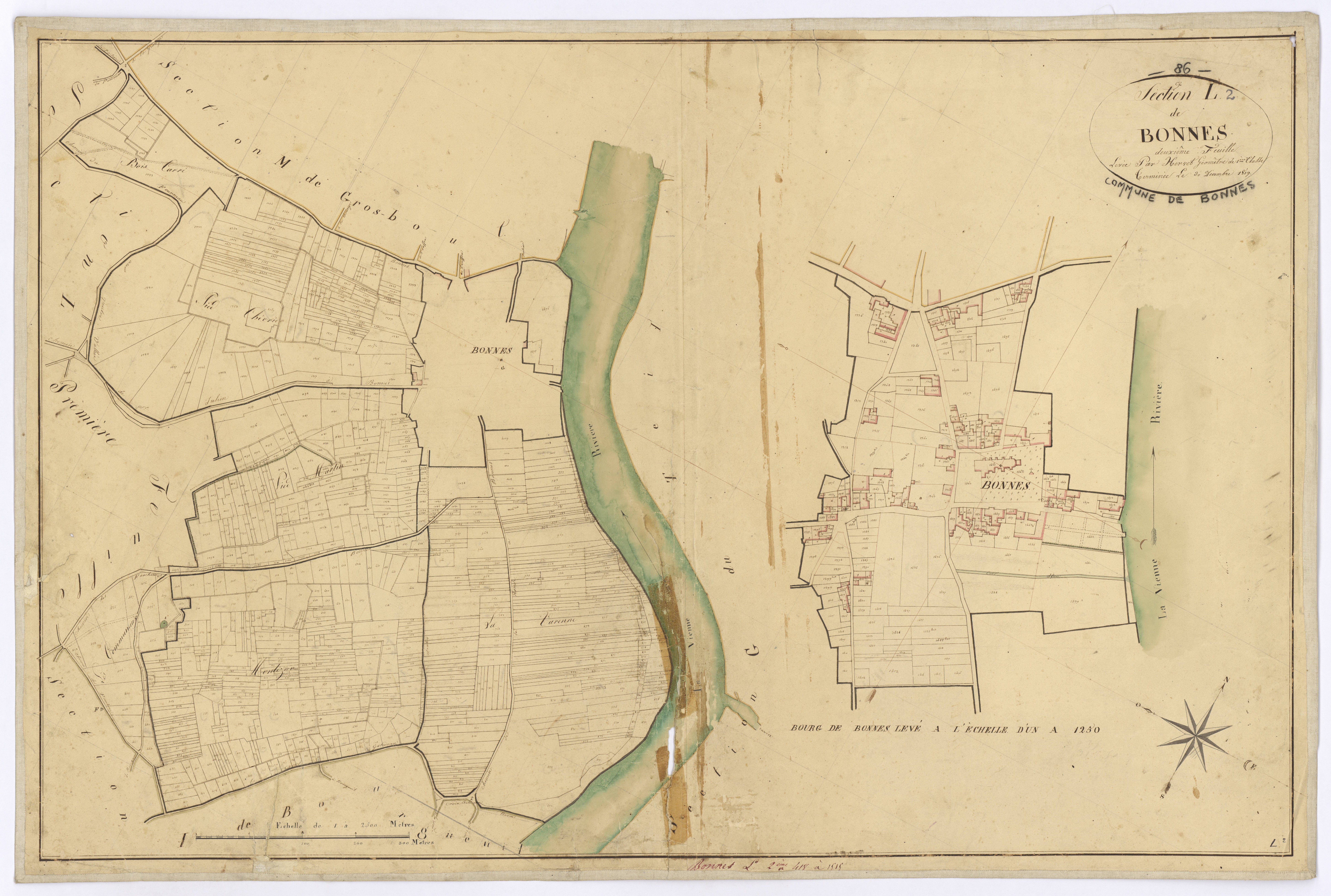 Bonnes - FRAD086_cadastre Plans 