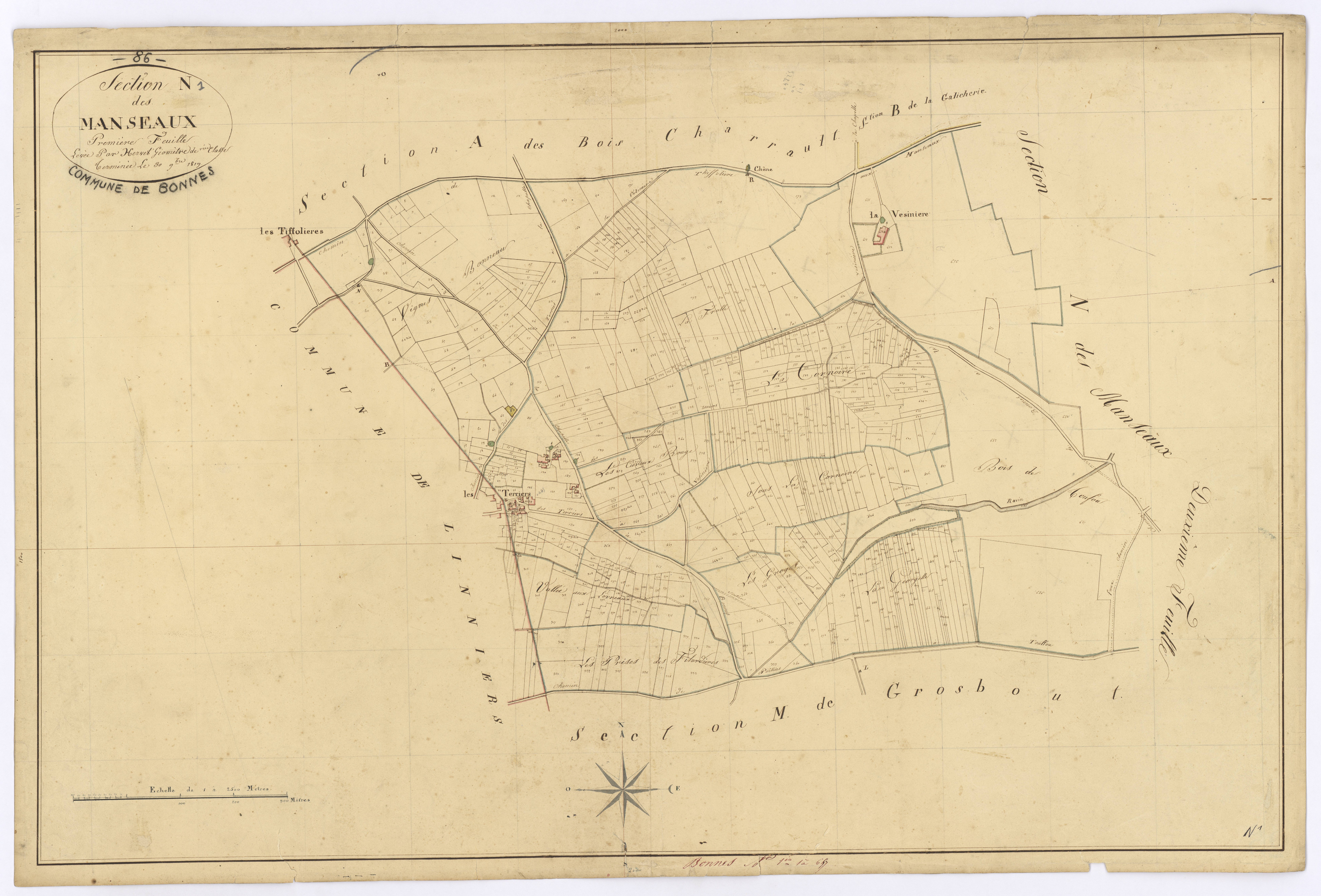Bonnes - FRAD086_cadastre Plans 