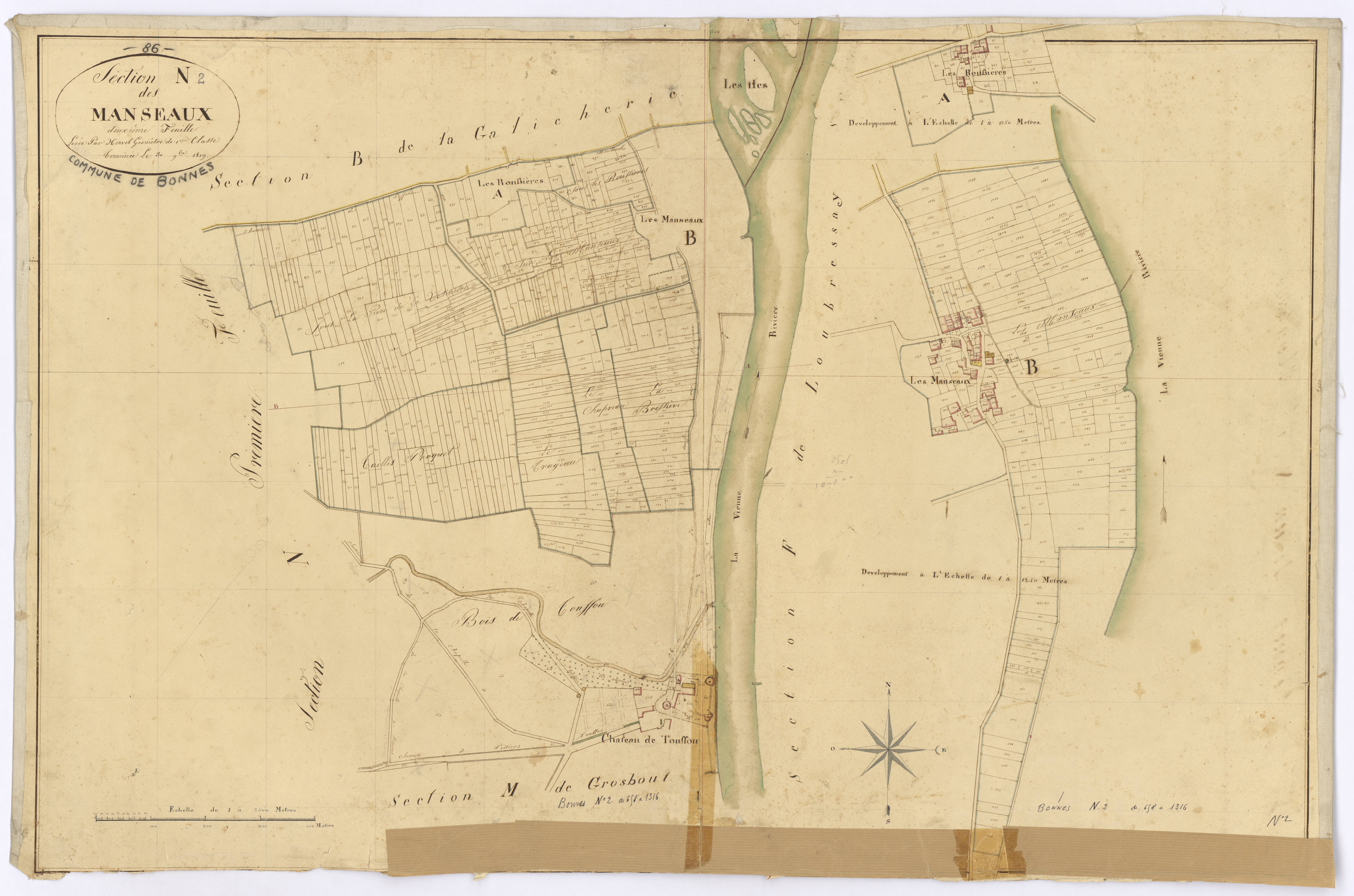Bonnes - FRAD086_cadastre Plans 