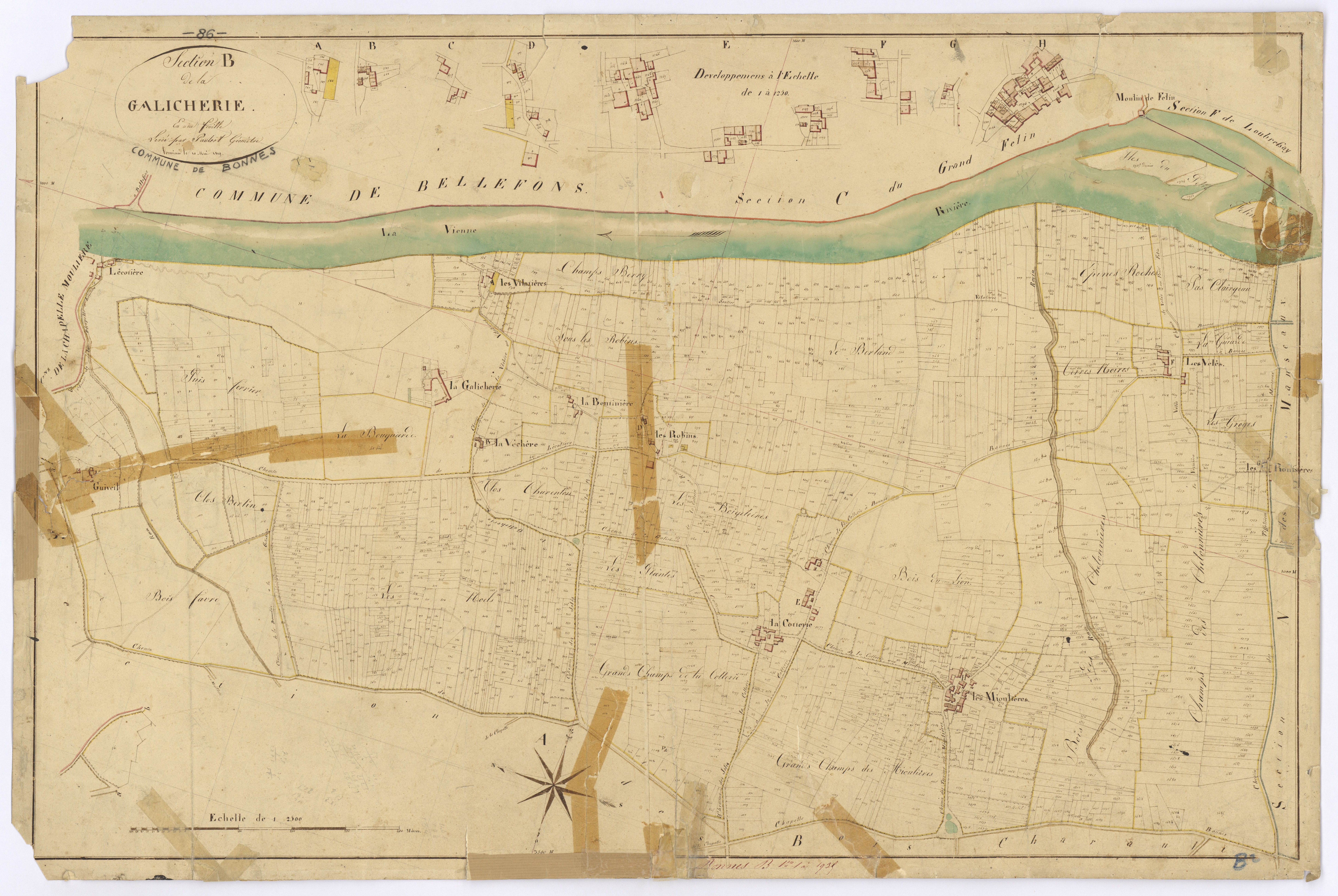 Bonnes - FRAD086_cadastre Plans 