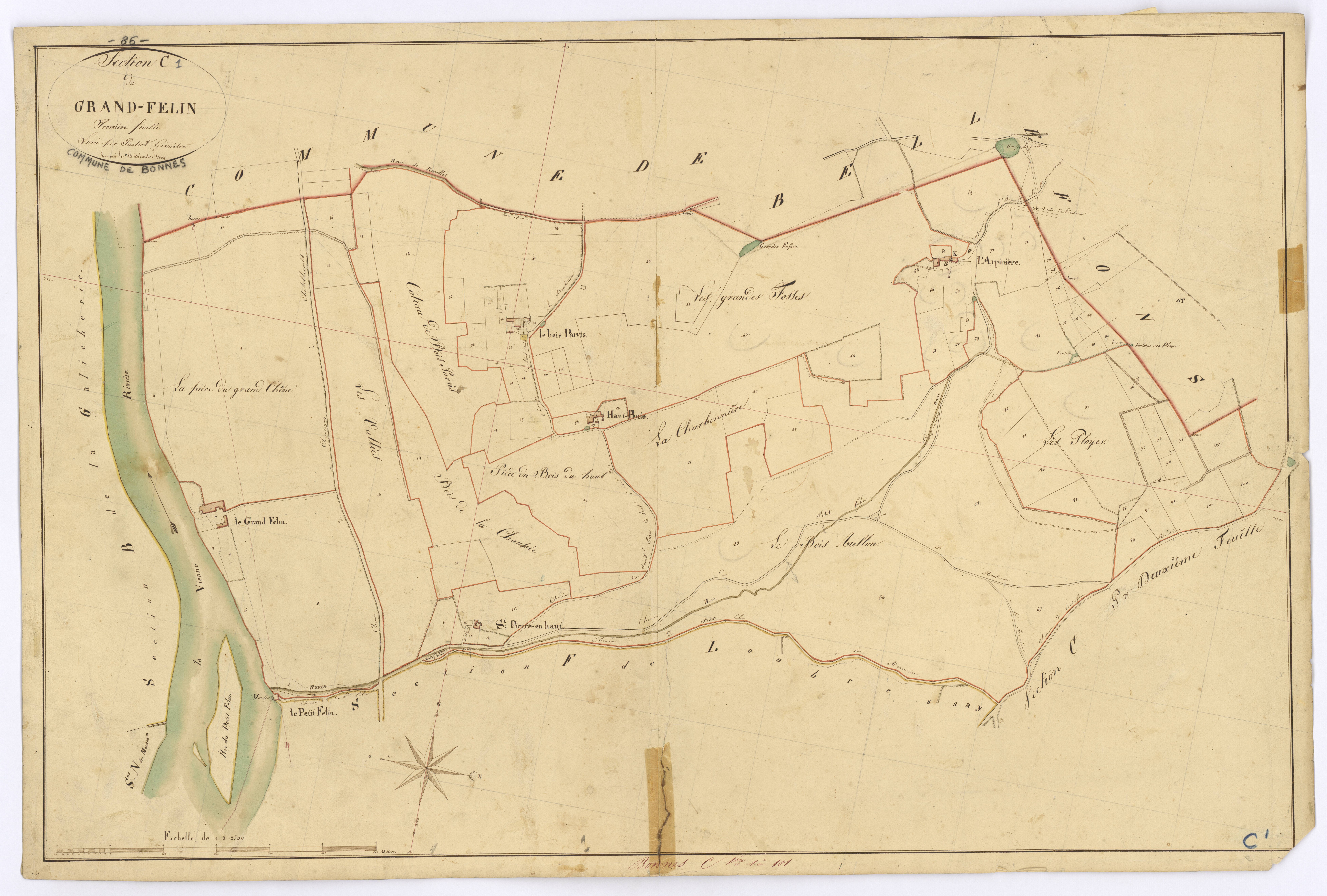 Bonnes - FRAD086_cadastre Plans 