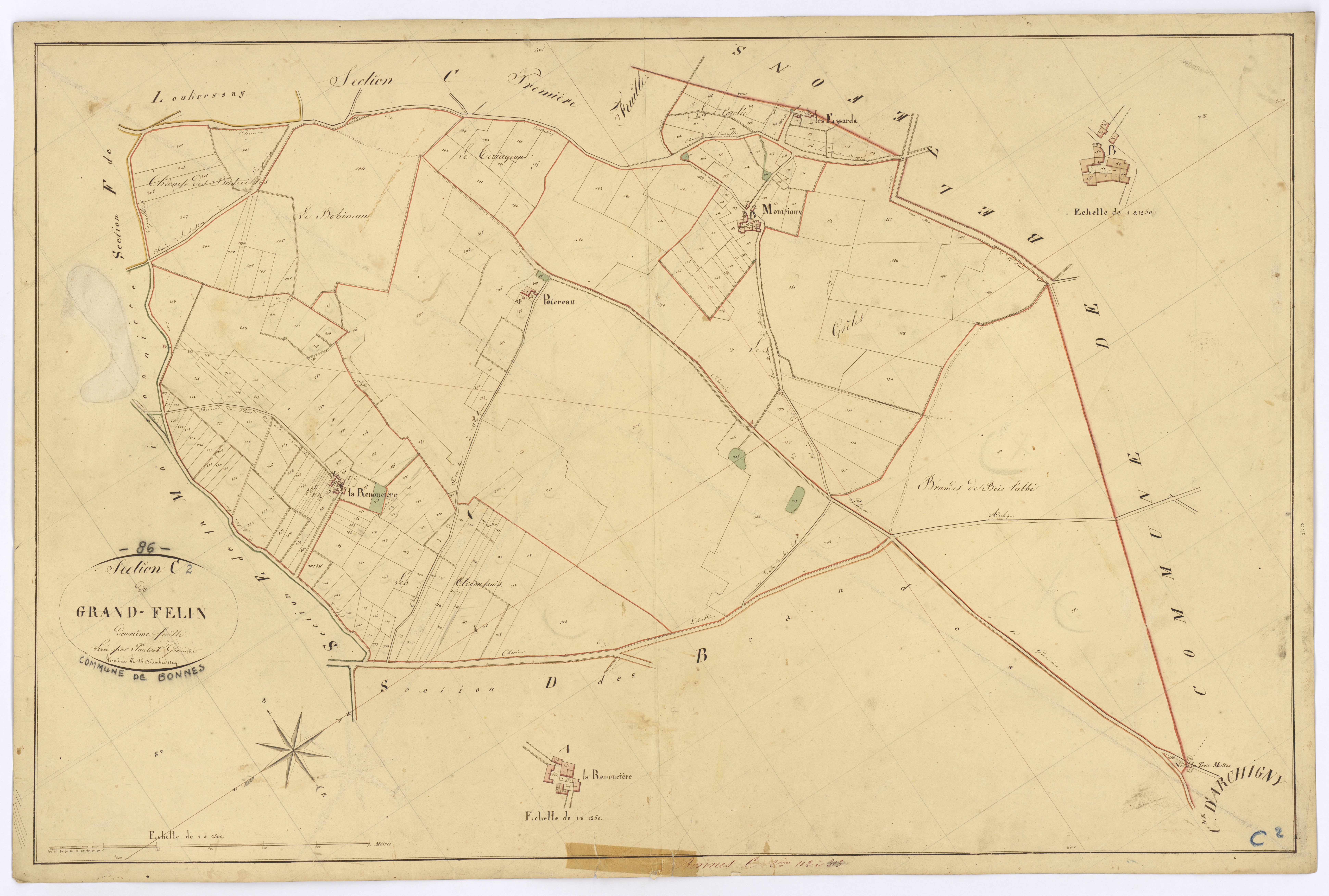 Bonnes - FRAD086_cadastre Plans 