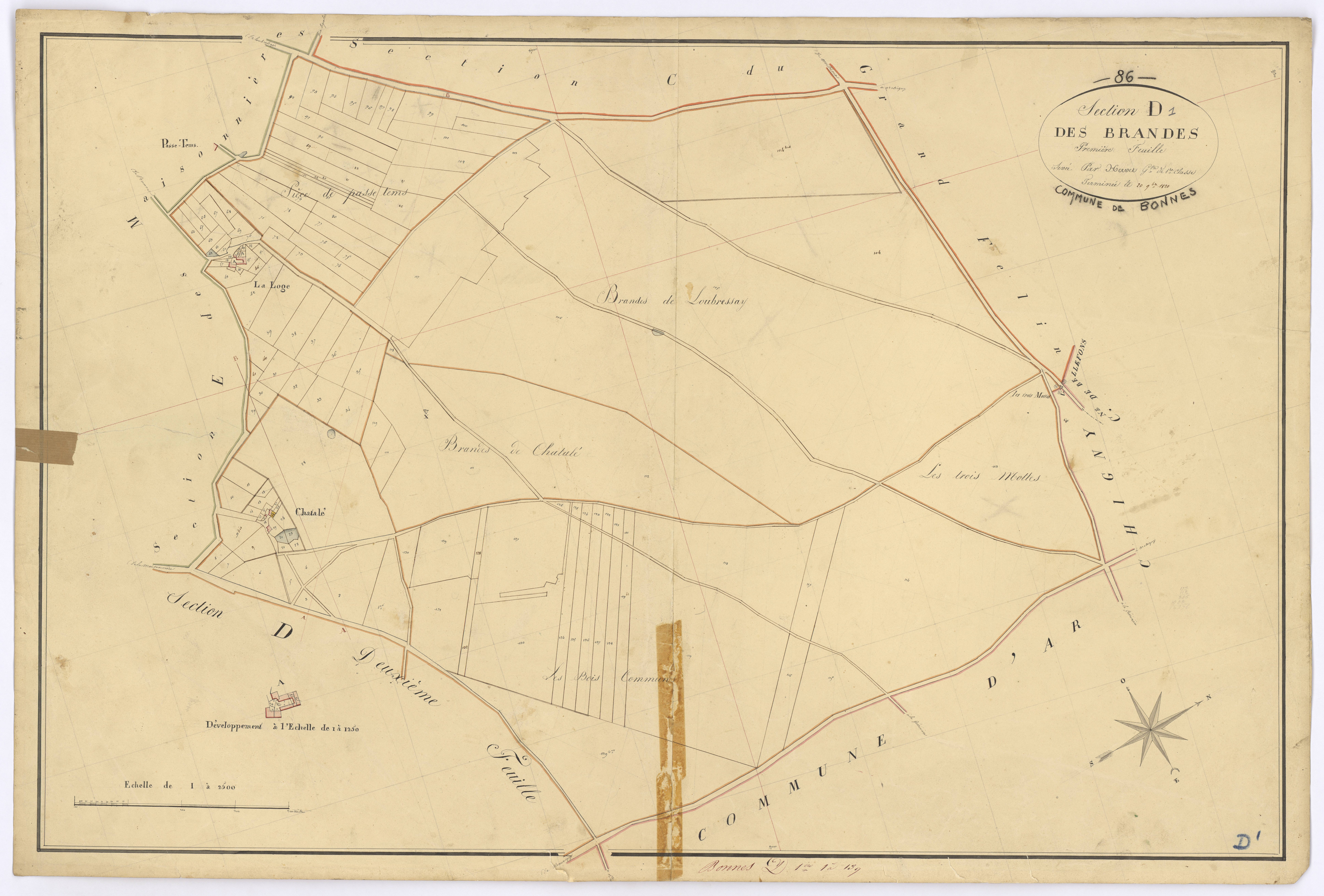 Bonnes - FRAD086_cadastre Plans 