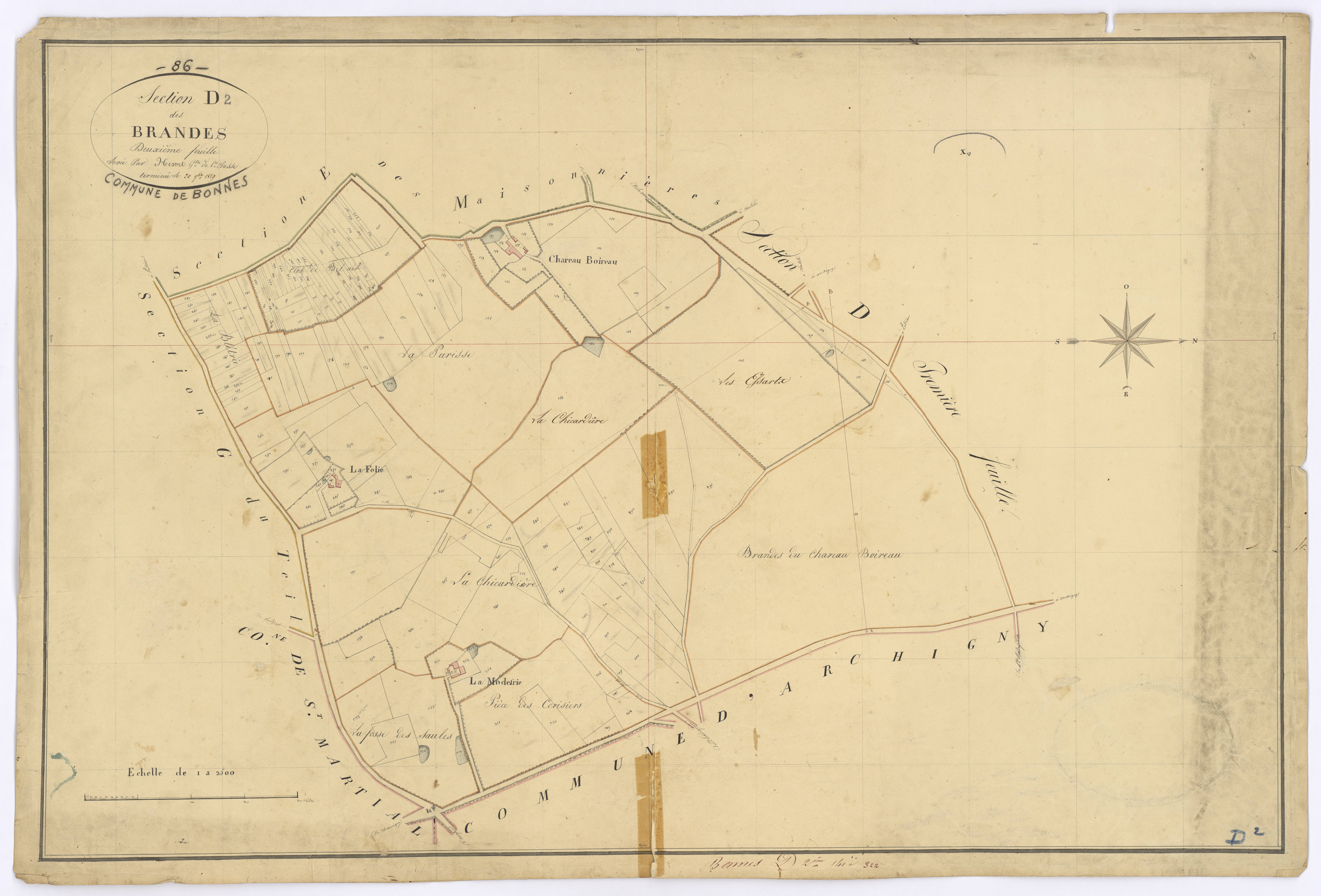 Bonnes - FRAD086_cadastre Plans 