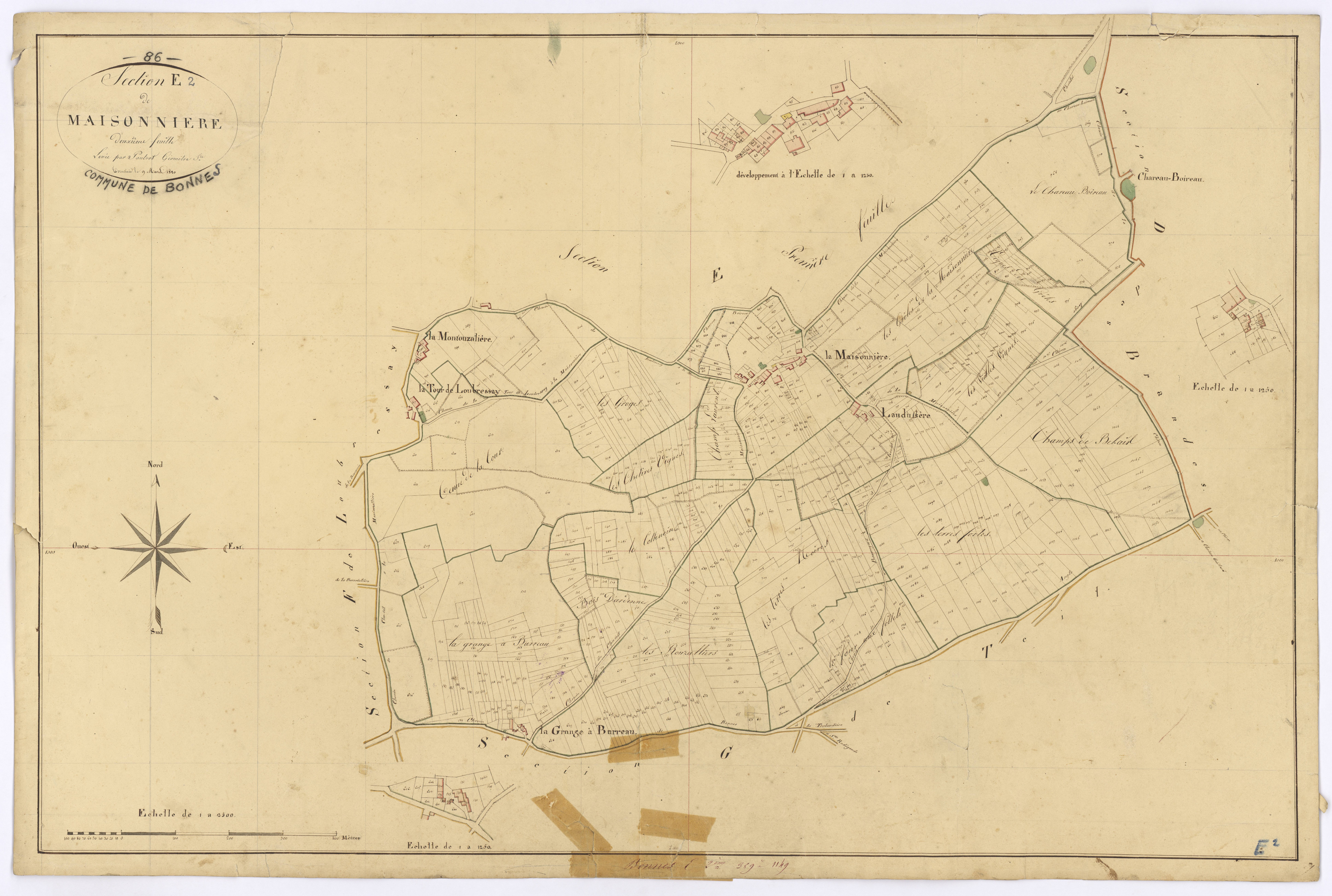 Bonnes - FRAD086_cadastre Plans 