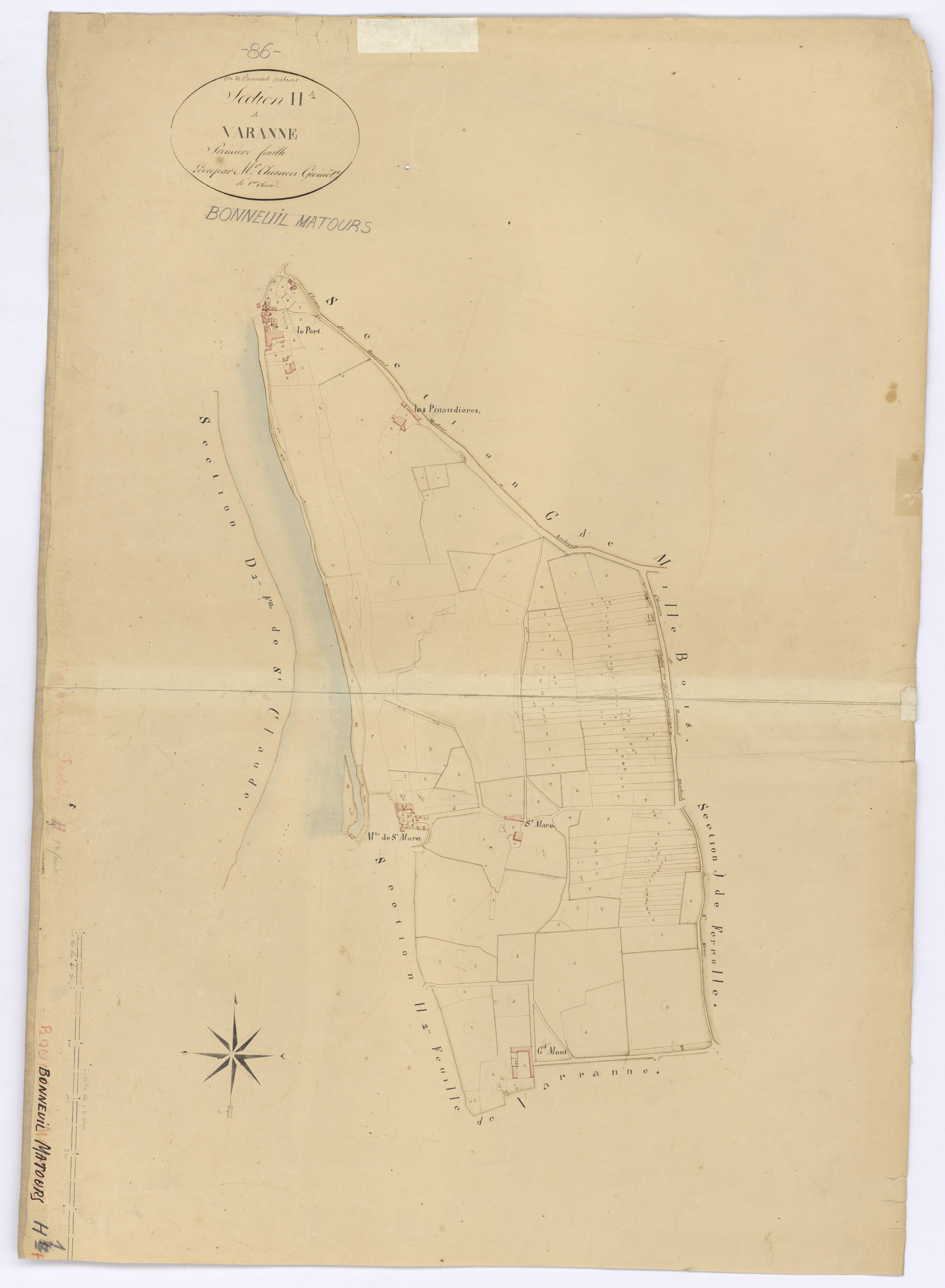 Bonneuil-Matours - FRAD086_cadastre Plans 