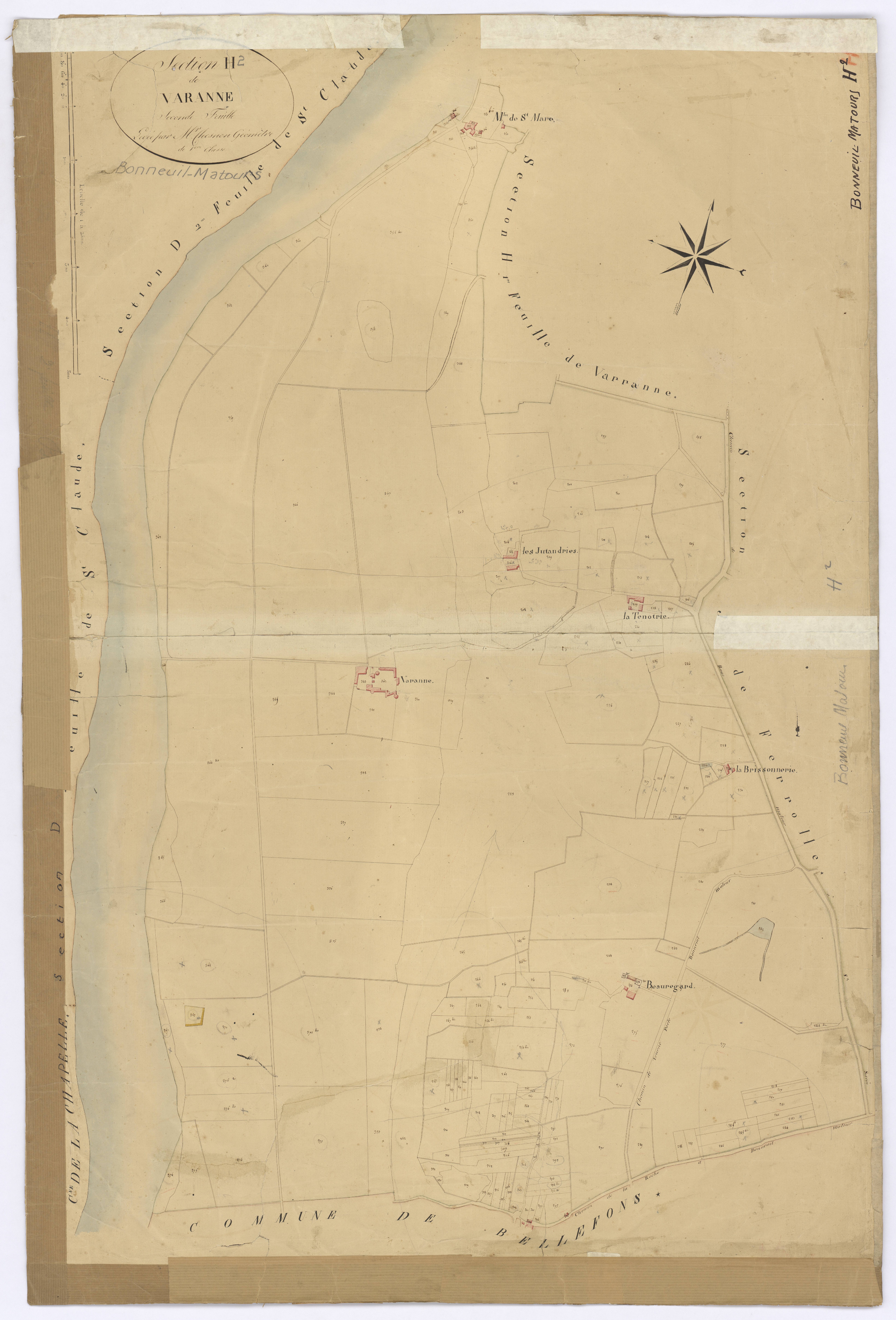 Bonneuil-Matours - FRAD086_cadastre Plans 
