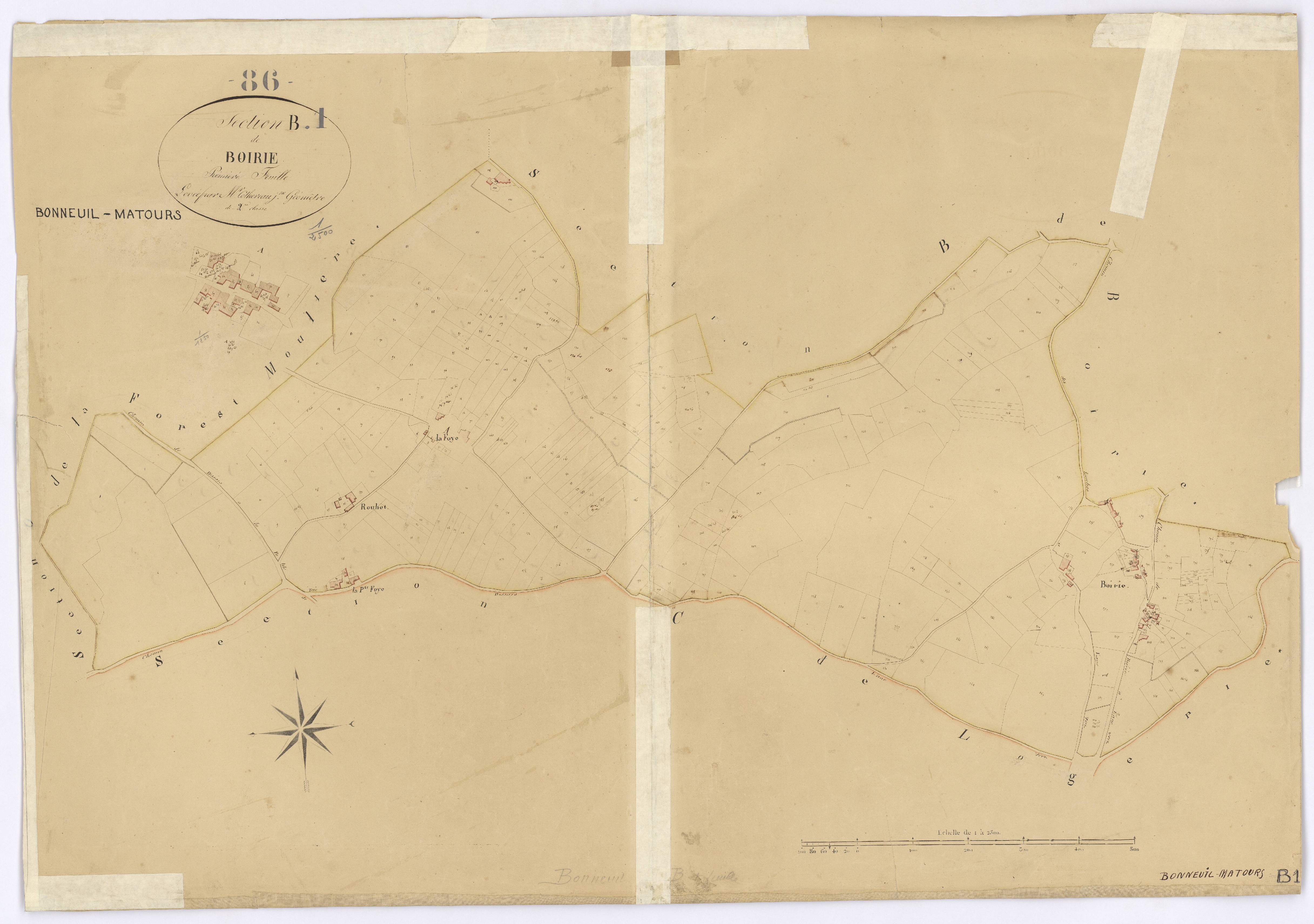 Bonneuil-Matours - FRAD086_cadastre Plans 
