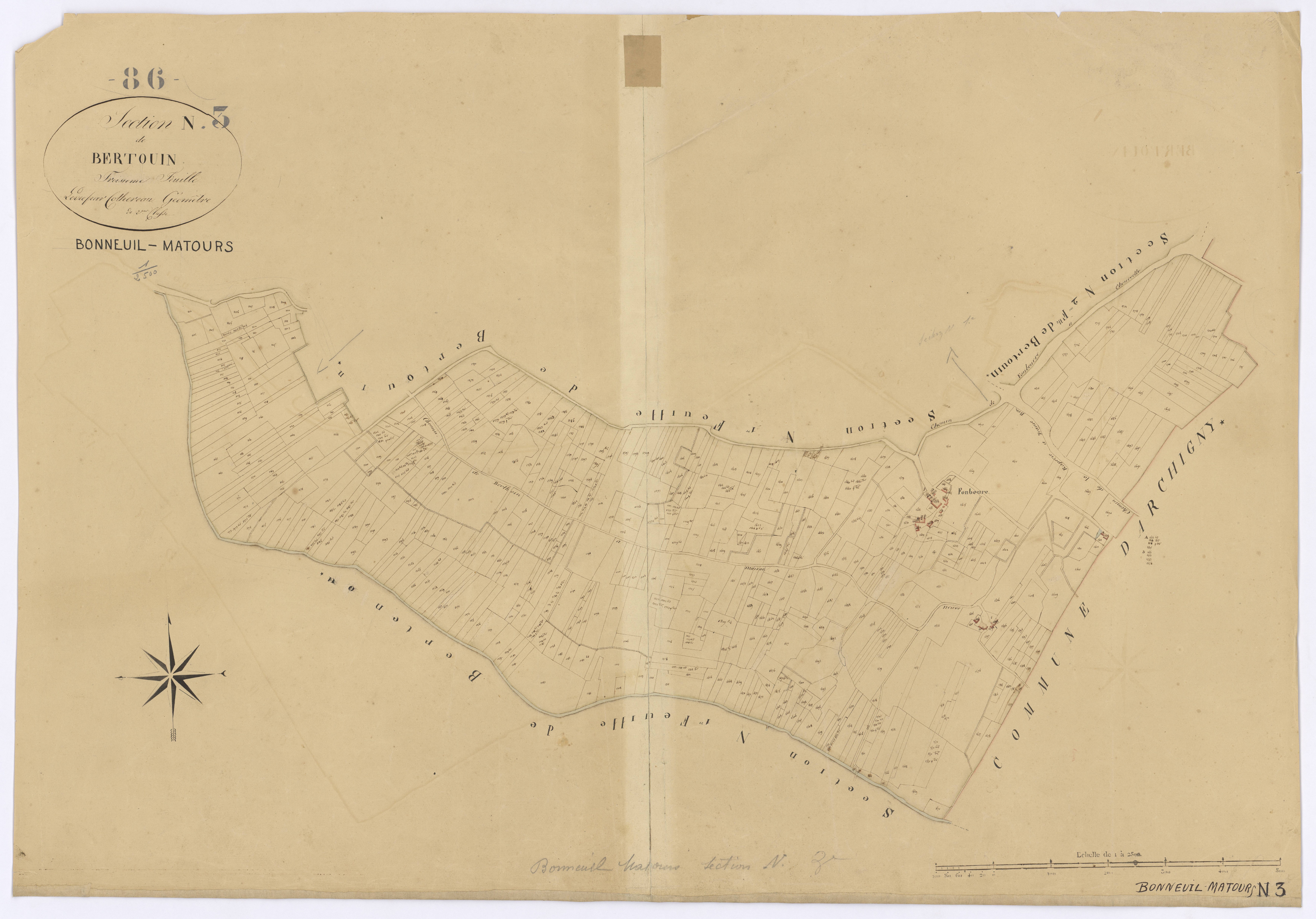 Bonneuil-Matours - FRAD086_cadastre Plans 