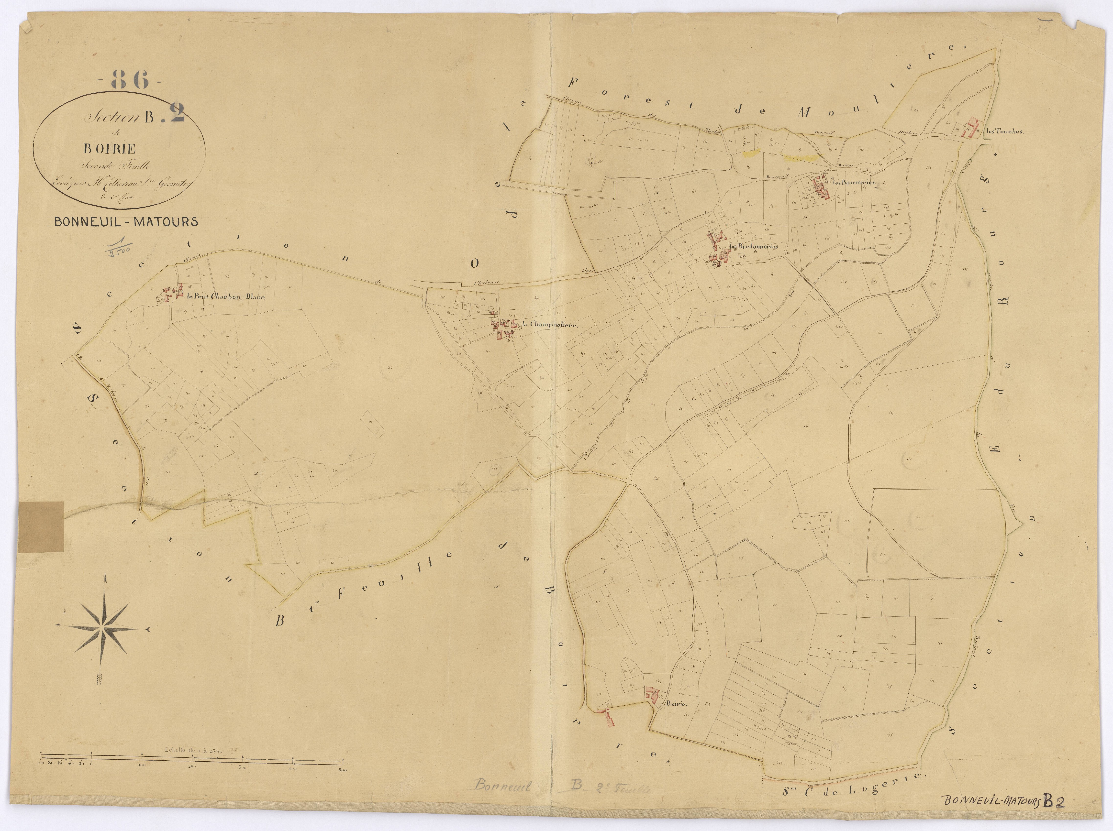 Bonneuil-Matours - FRAD086_cadastre Plans 