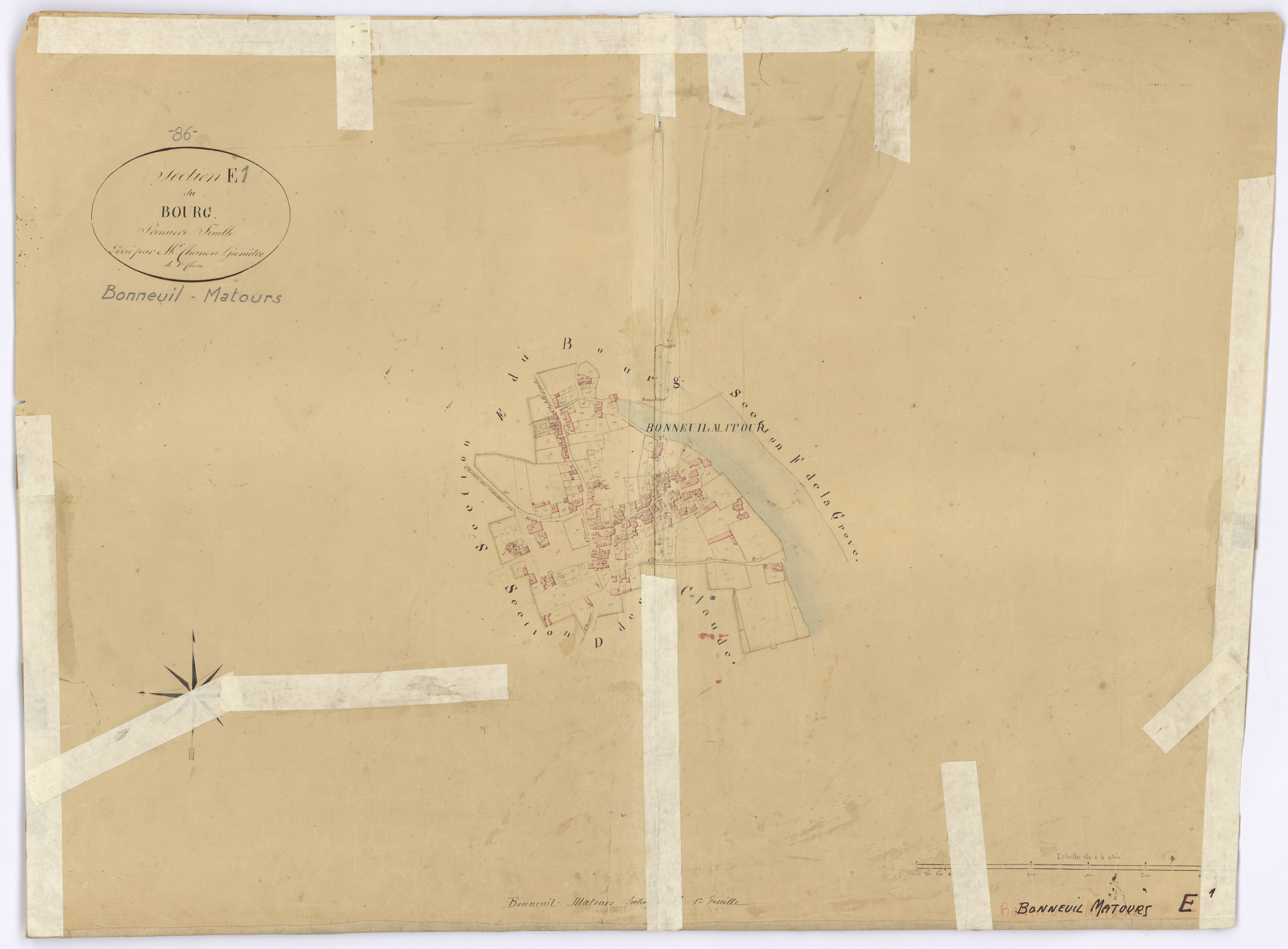 Bonneuil-Matours - FRAD086_cadastre Plans 