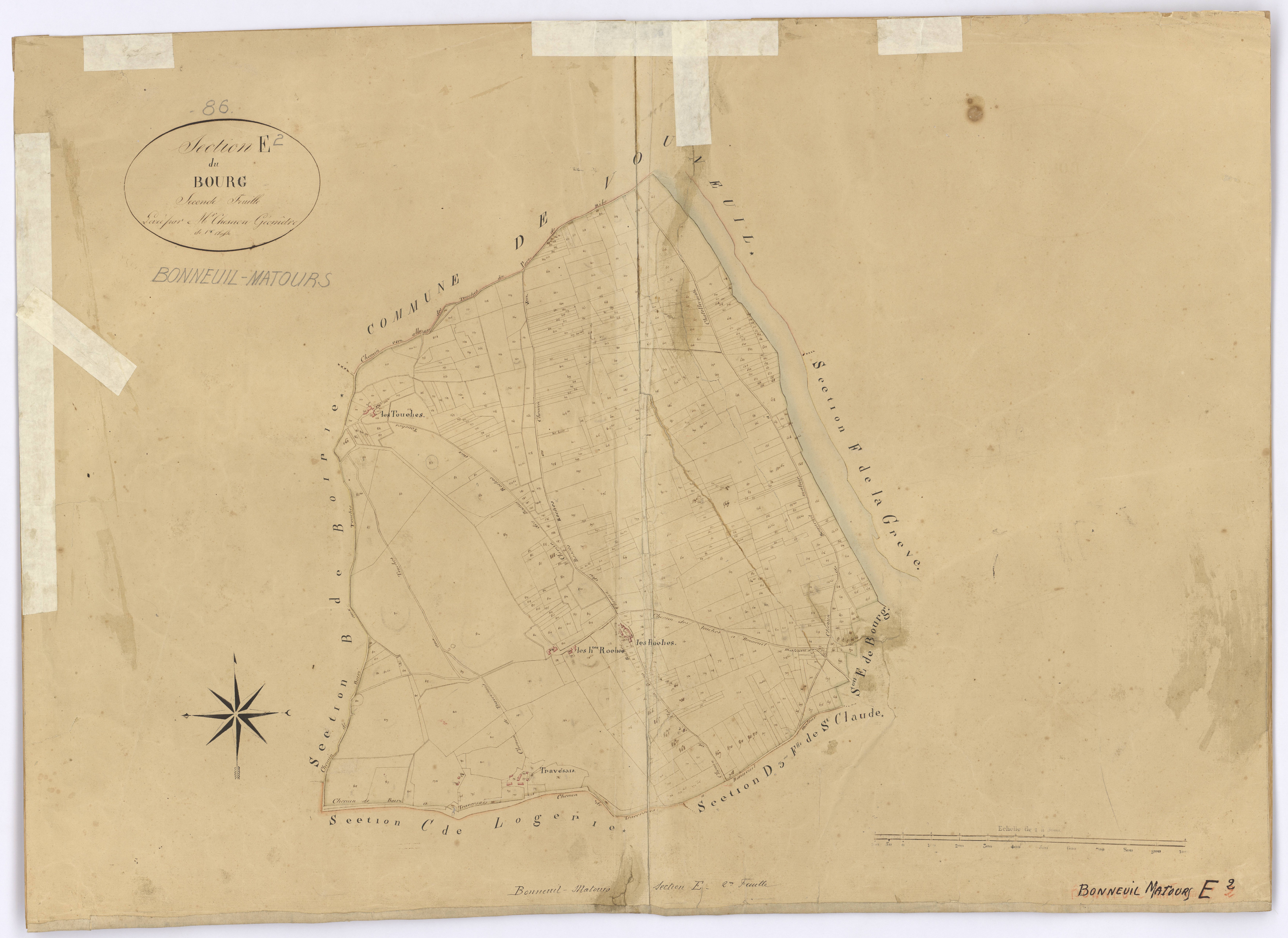 Bonneuil-Matours - FRAD086_cadastre Plans 
